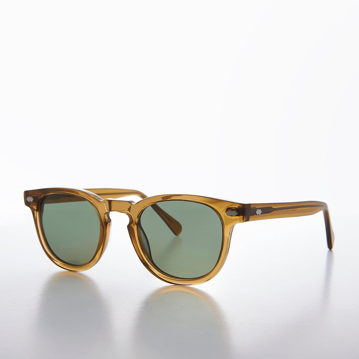 Amber Polarized Square Sunglass - Benson