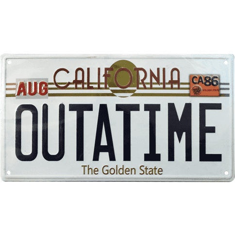 Back to the Future OUTATIME Tin Sign