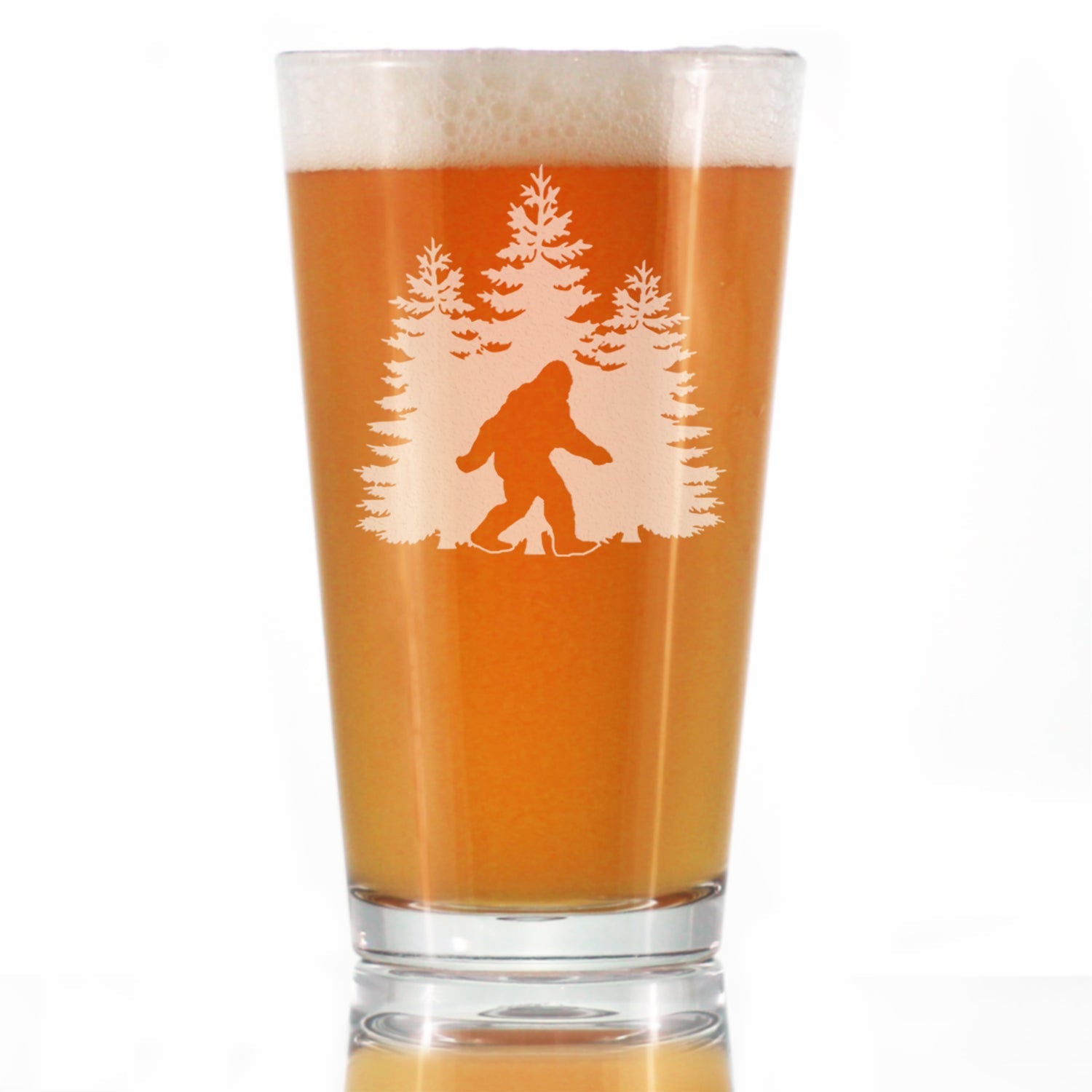 Bigfoot Engraved Glasses, Tumblers & Full Color Mugs - Unique Sasquatch Themed Gifts, Funny Gift Idea for Outdoorsmen