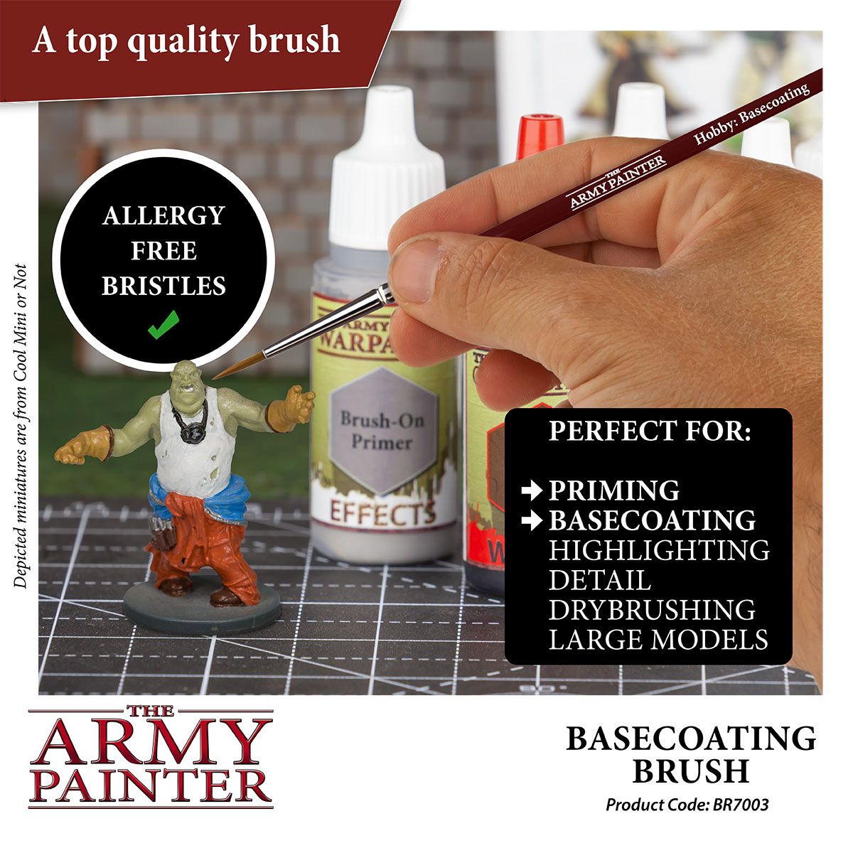 Army Painter Tools: Hobby Brush - Basecoating