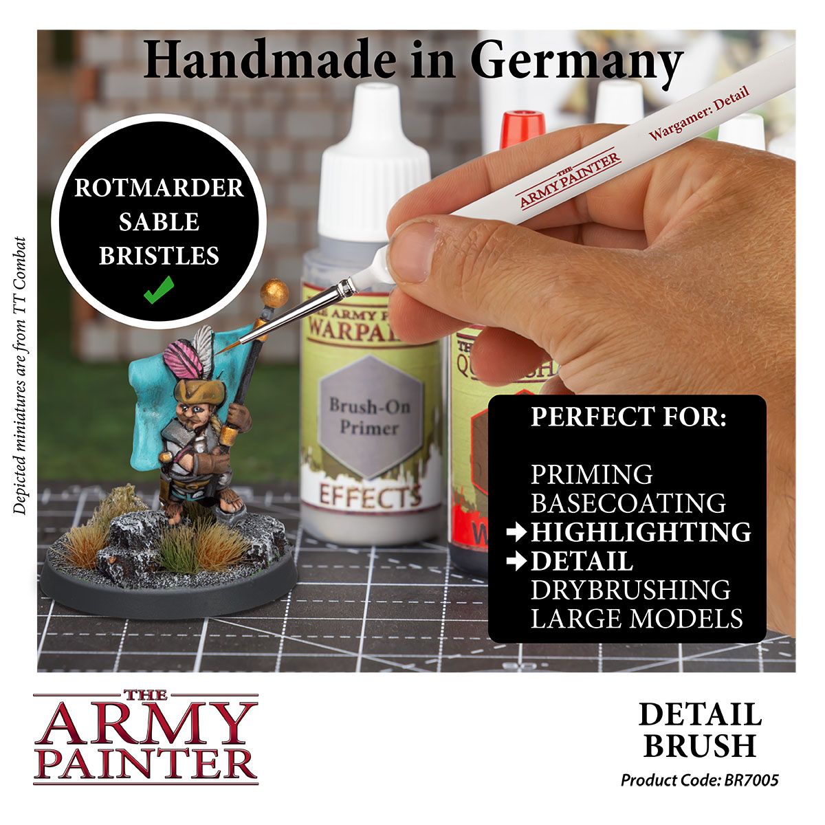 Army Painter Tools: Wargamer Brush - Detail