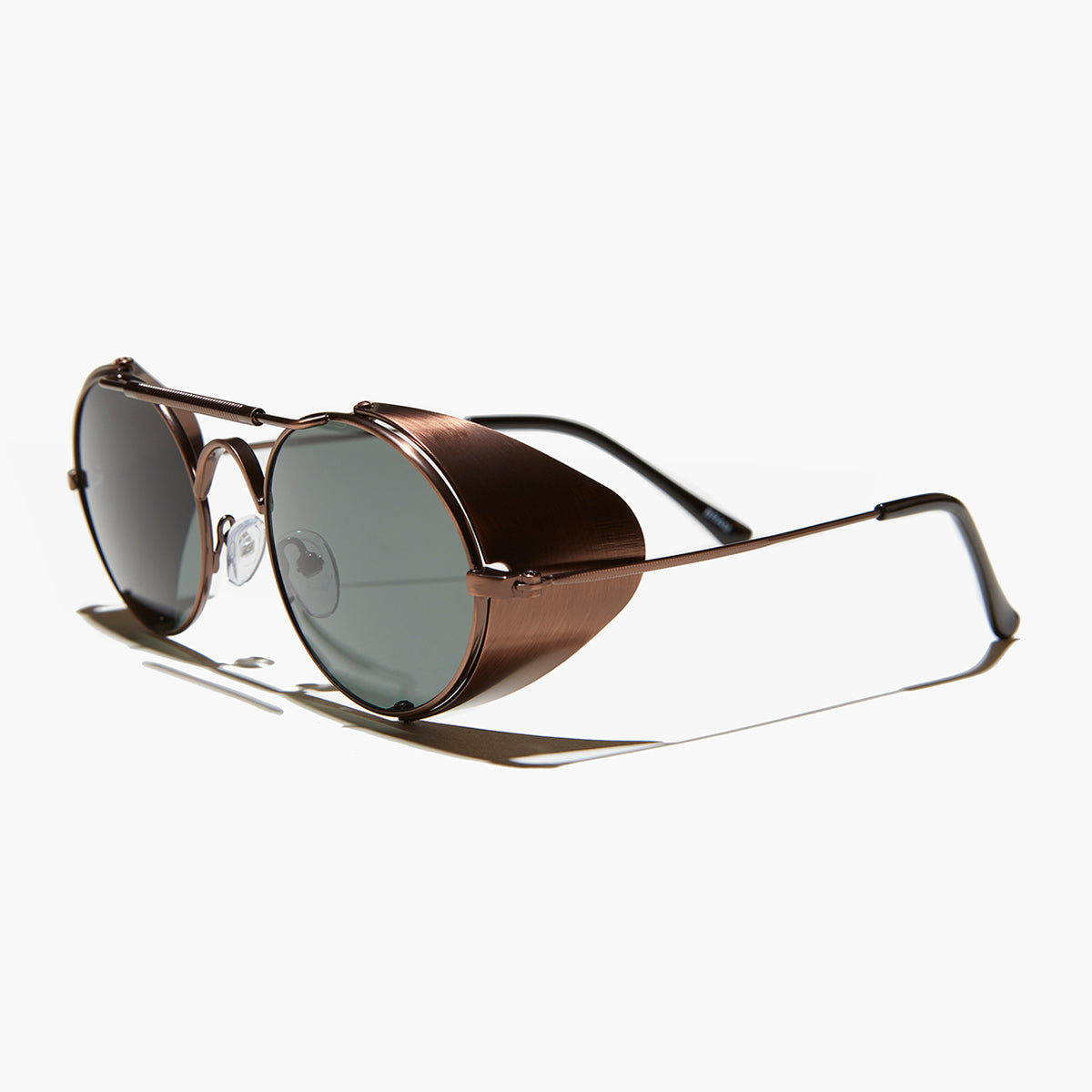 Copper Steampunk Sunglass with Folding Side Shields - Bram 5