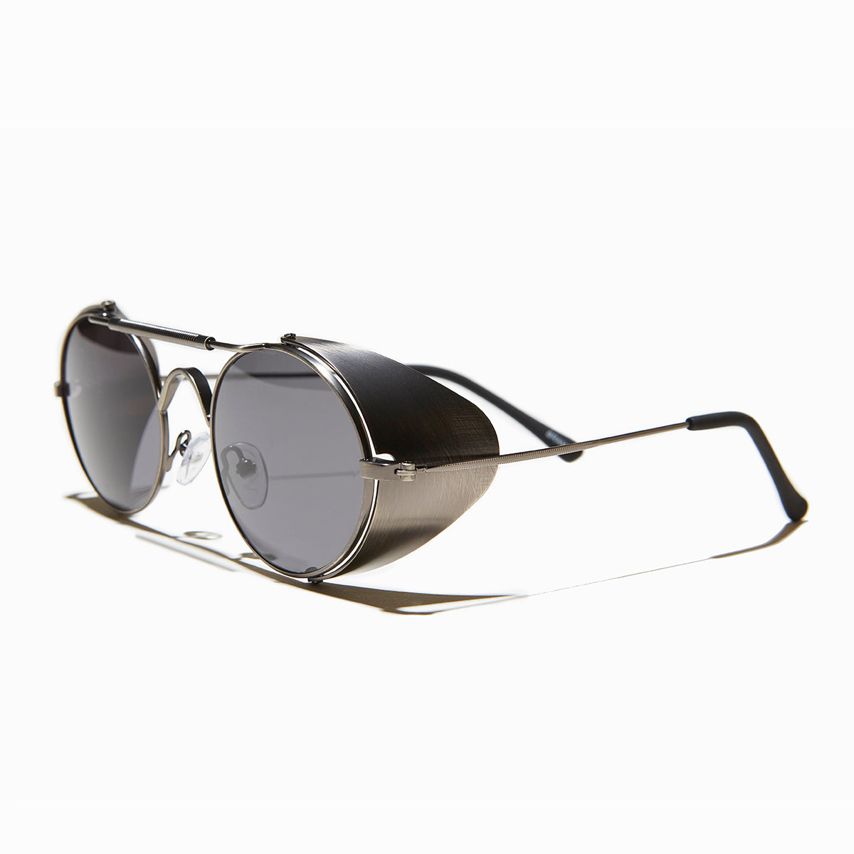 Oval Steampunk Sunglass with Folding Side Shields - Bram 3