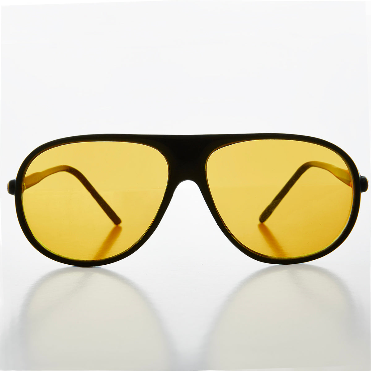 Pilot Sunglasses with Yellow Lenses - Bright