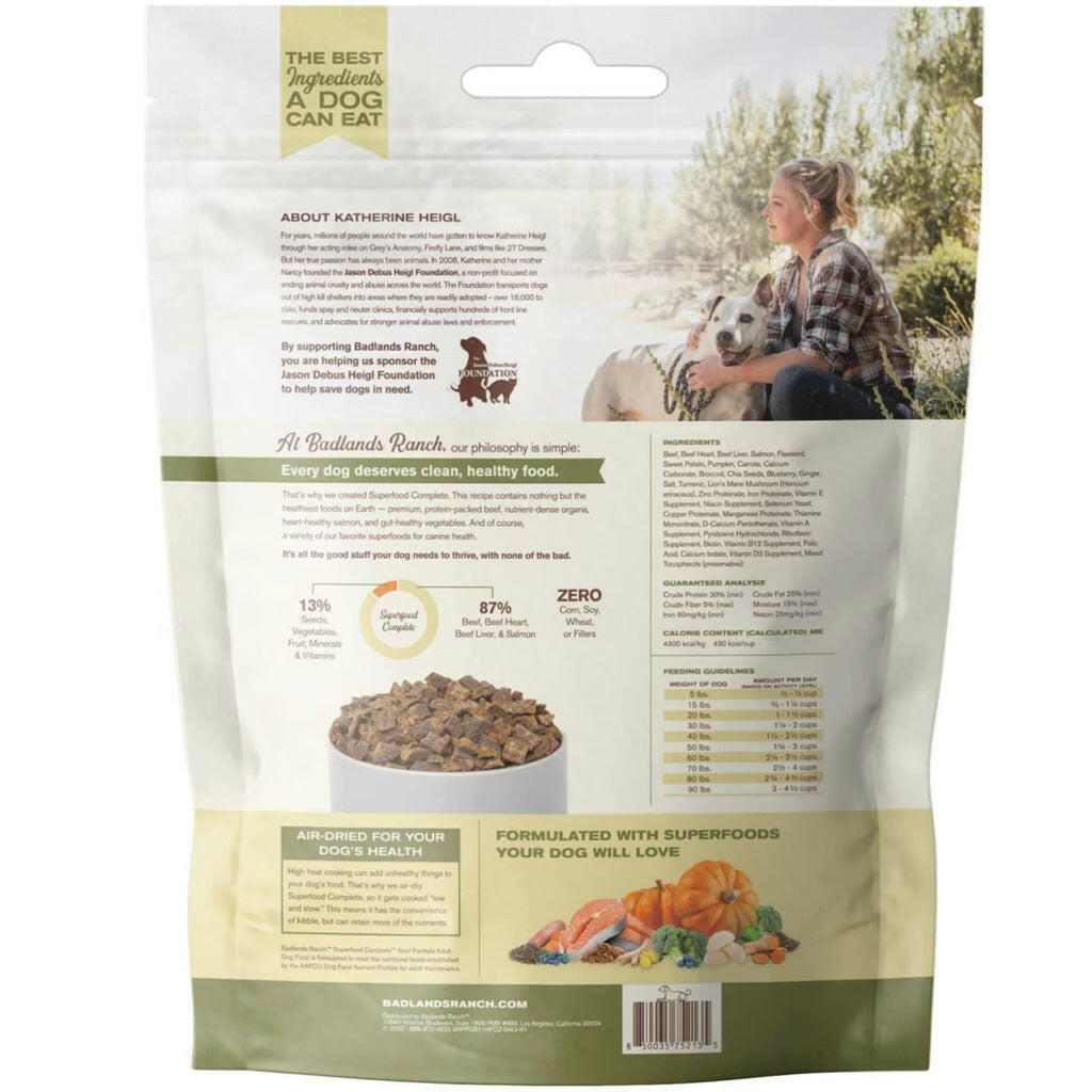 Badlands Ranch Superfood Complete Premium Air Dried Beef Dog Food