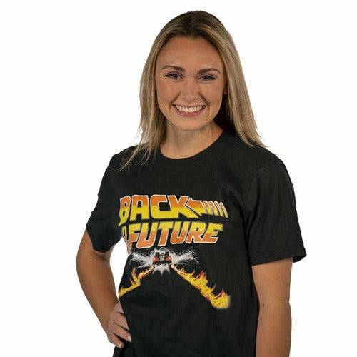 Back to the Future DeLorean Flametrails unisex T-shirt