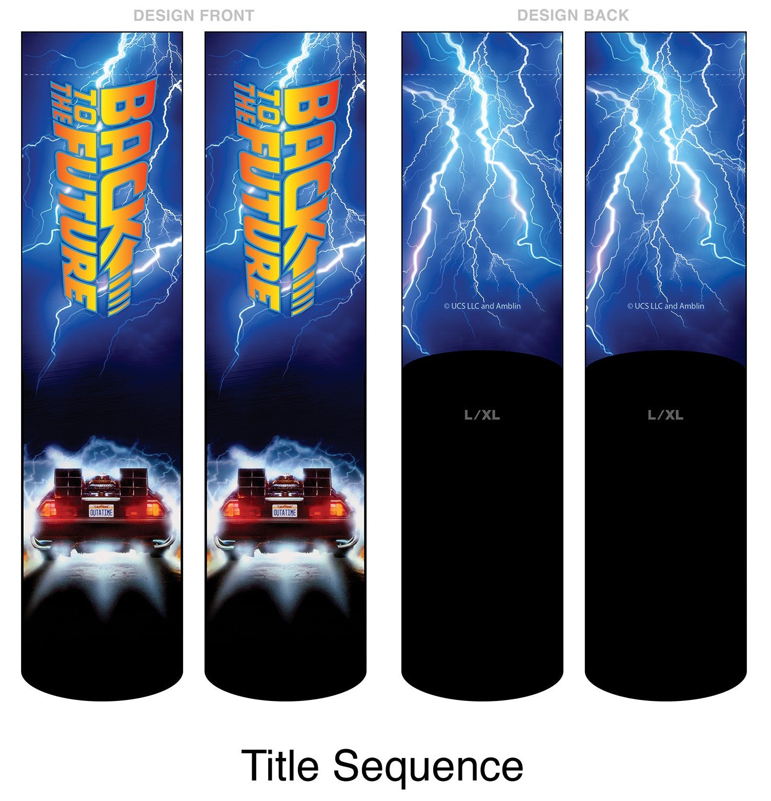 Back to the Future "Title Sequence" Unisex Socks