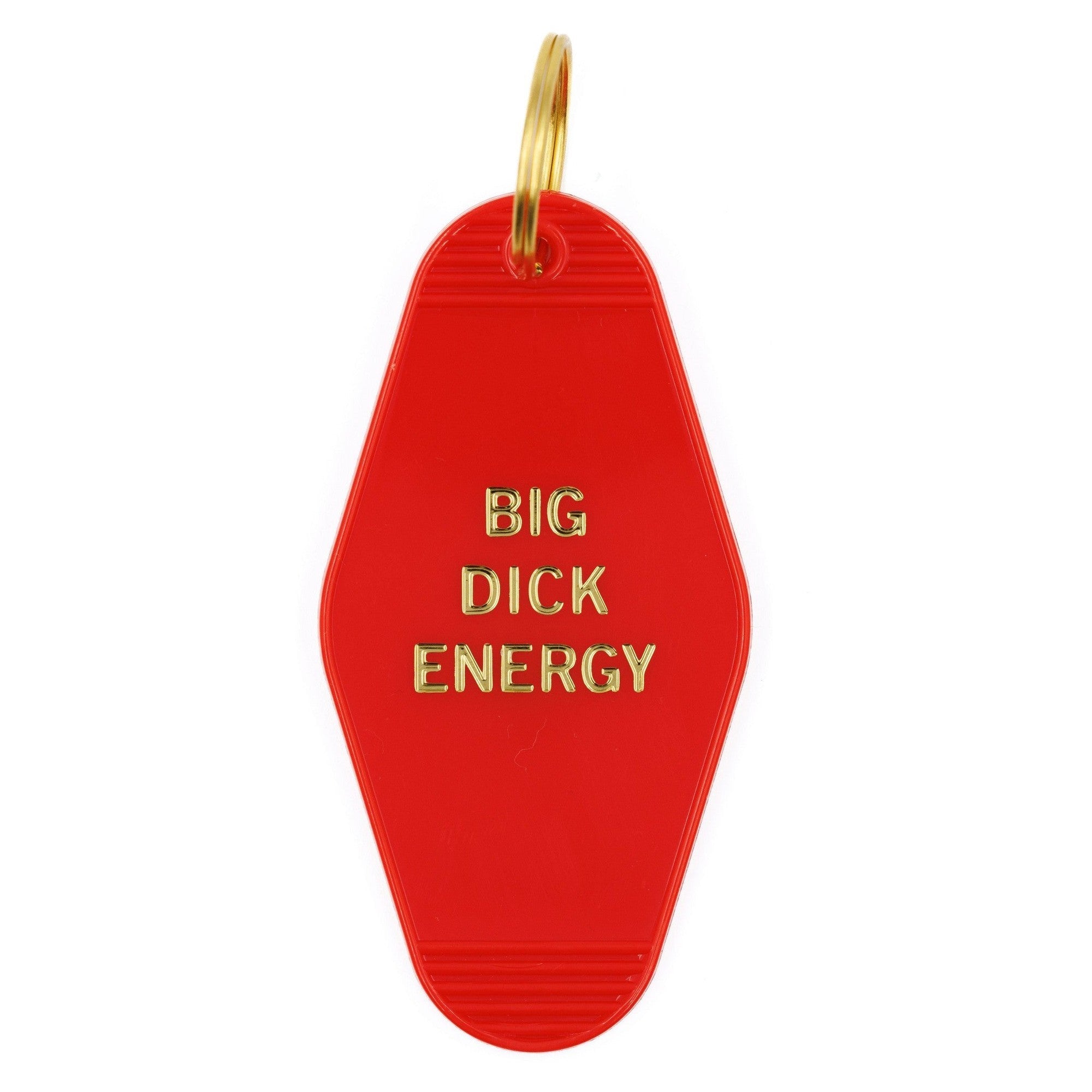 Big Dick Energy Motel Style Keychain in Red