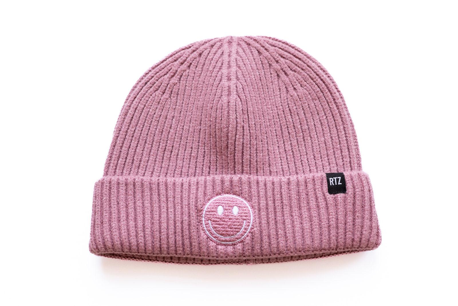 Blush Smiley Beanie