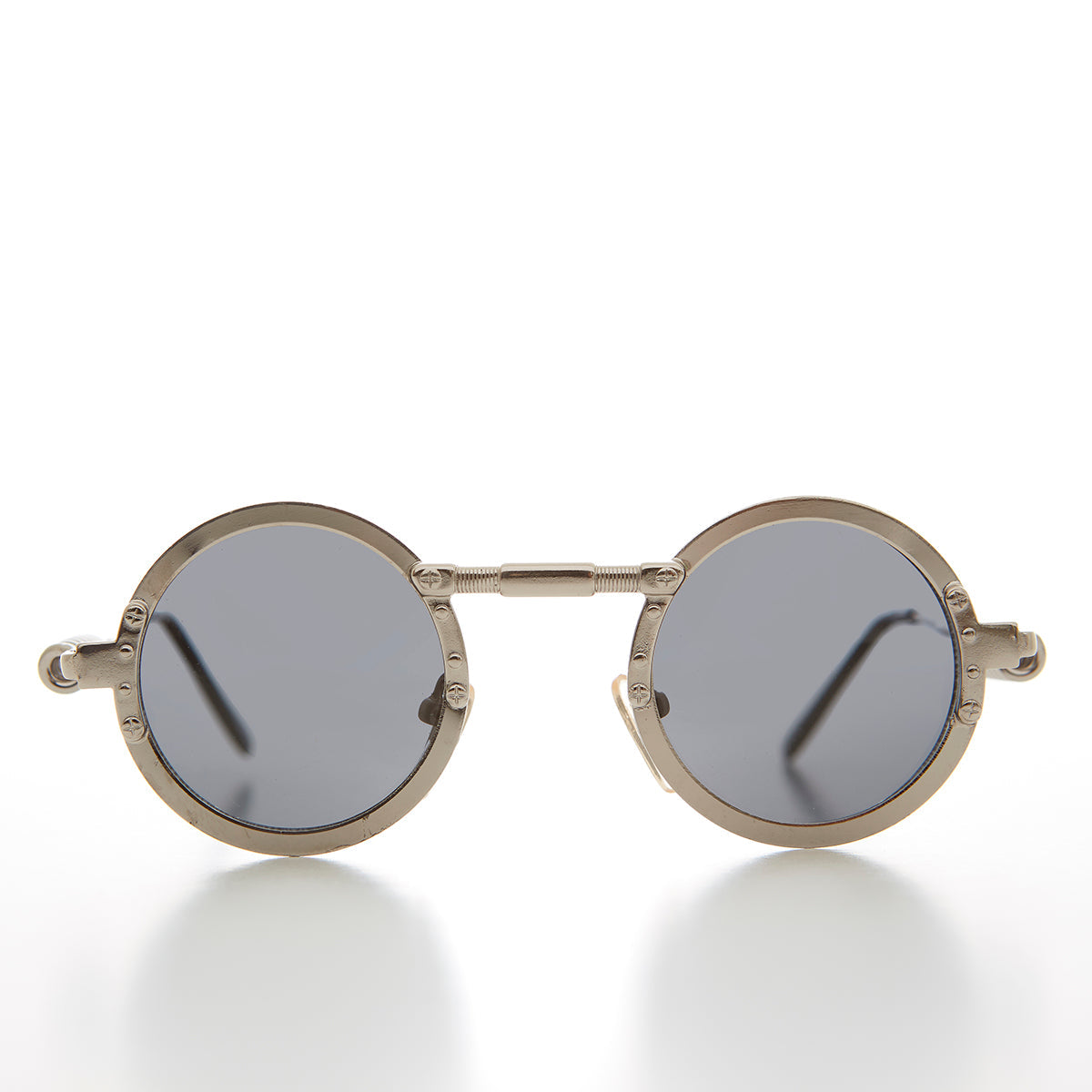 Round Industrial Steampunk Vintage Sunglass - Callum