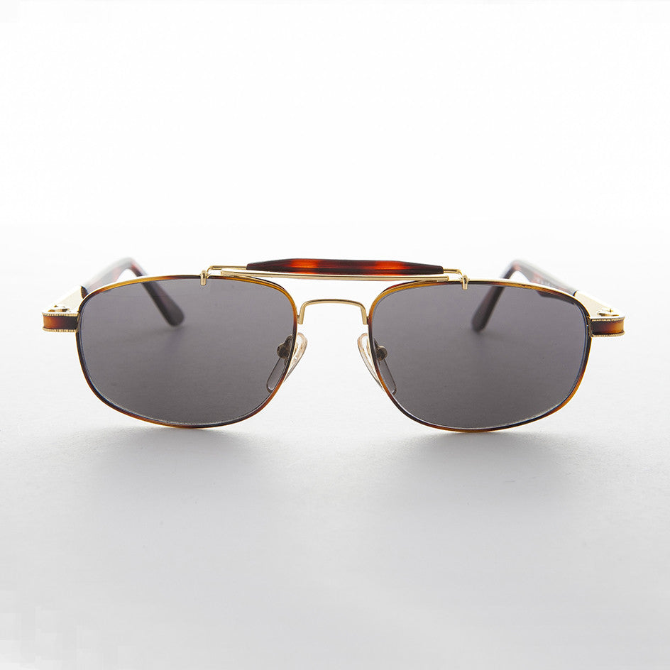 Narrow Rectangular Vintage PIlot Sunglass - Chipper