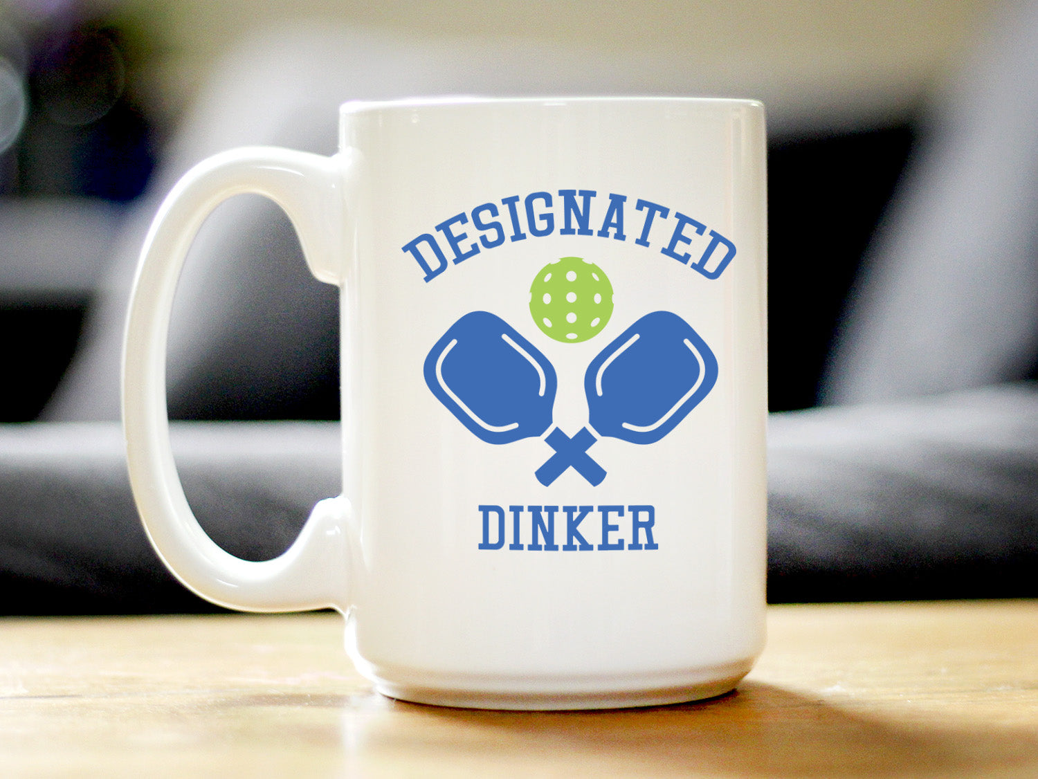 Designated Dinker - Funny Pickleball Coffee Mug Gifts for Women and Men