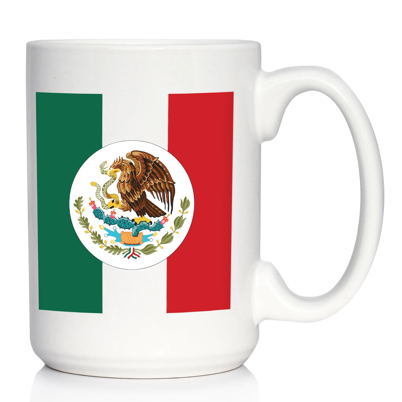 Mexico Flag Coffee Mug - Country Pride Themed Drinking Decor and Gifts for Mexicans