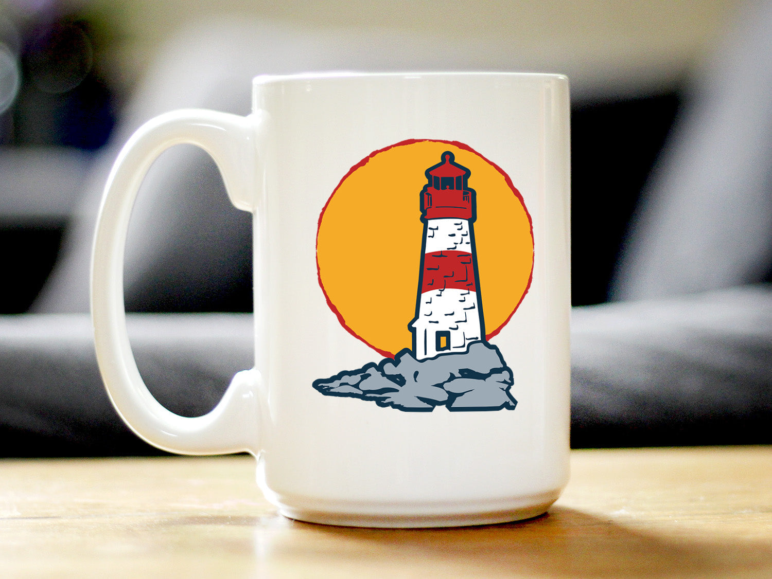 Lighthouse Coffee Mug Gifts for Women and Men - Nautical and Beach Coastal Decor