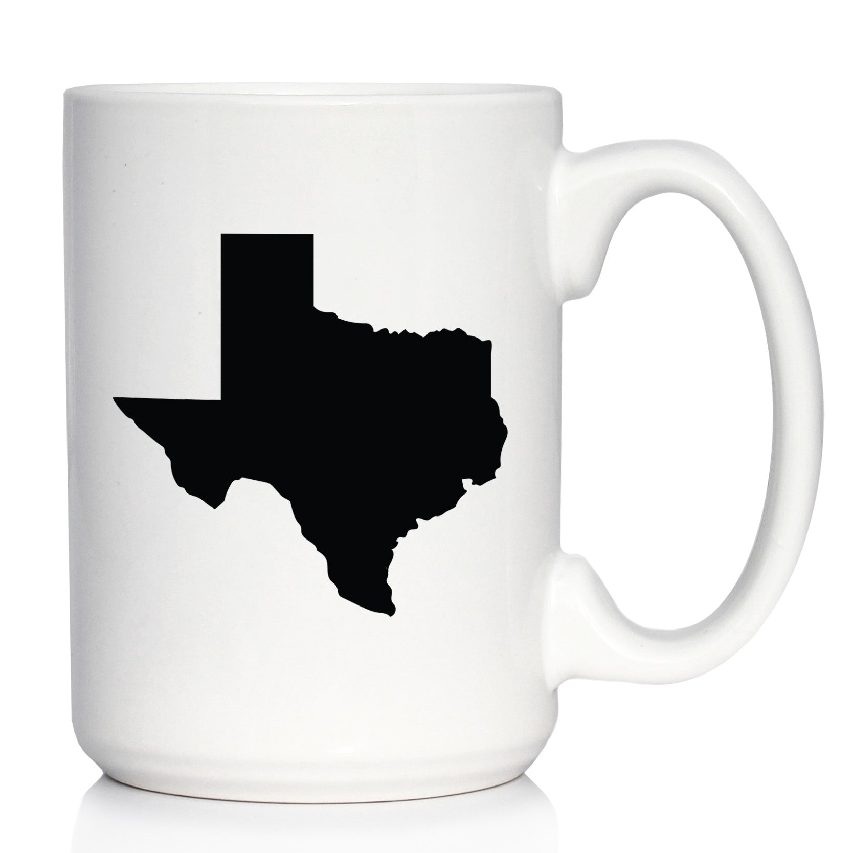 Texas State Outline Coffee Mug - State Themed Drinking Decor and Gifts for Texans