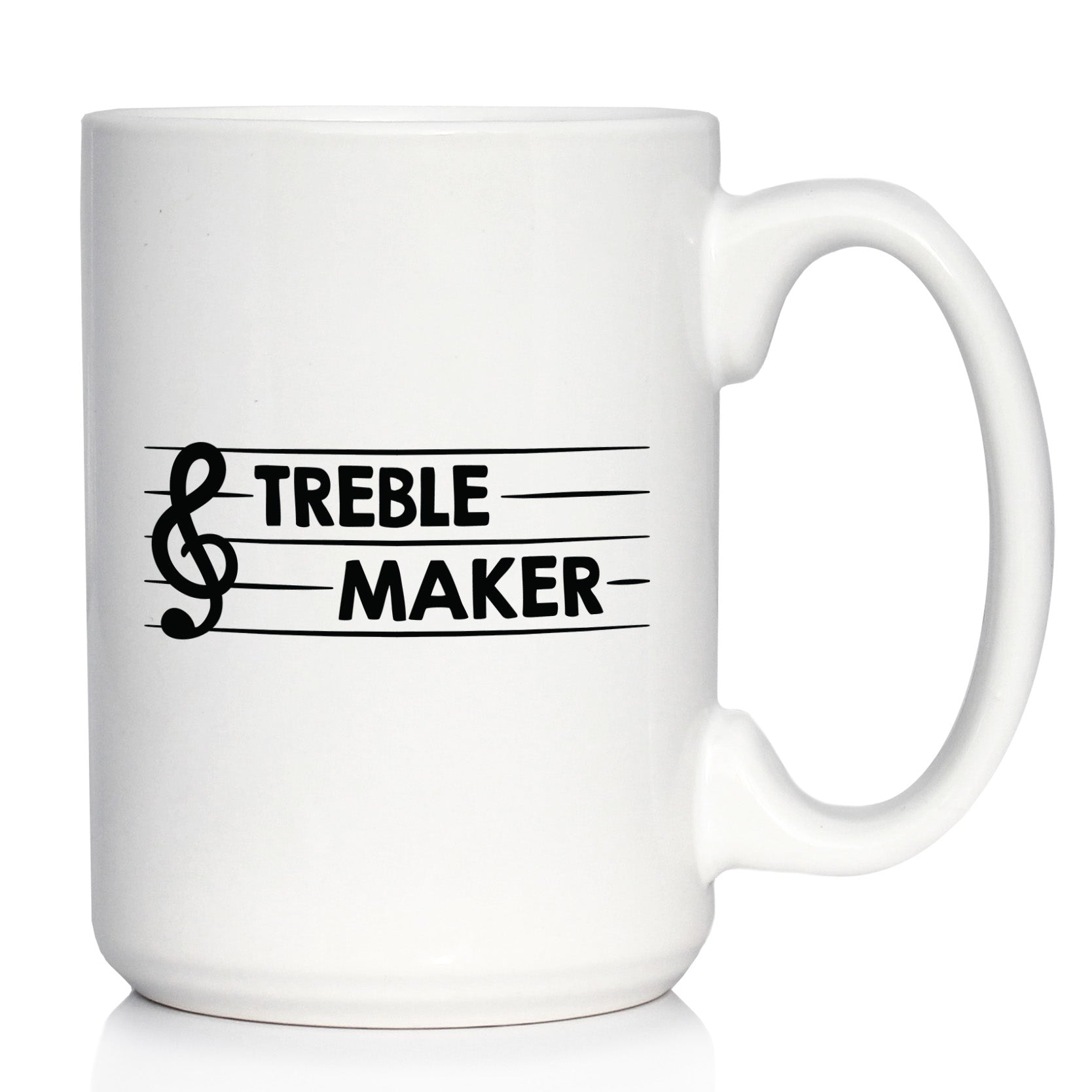 Treble Maker Coffee Mug - Funny Musician Gifts for Women and Men - Fun Unique Musical Decor