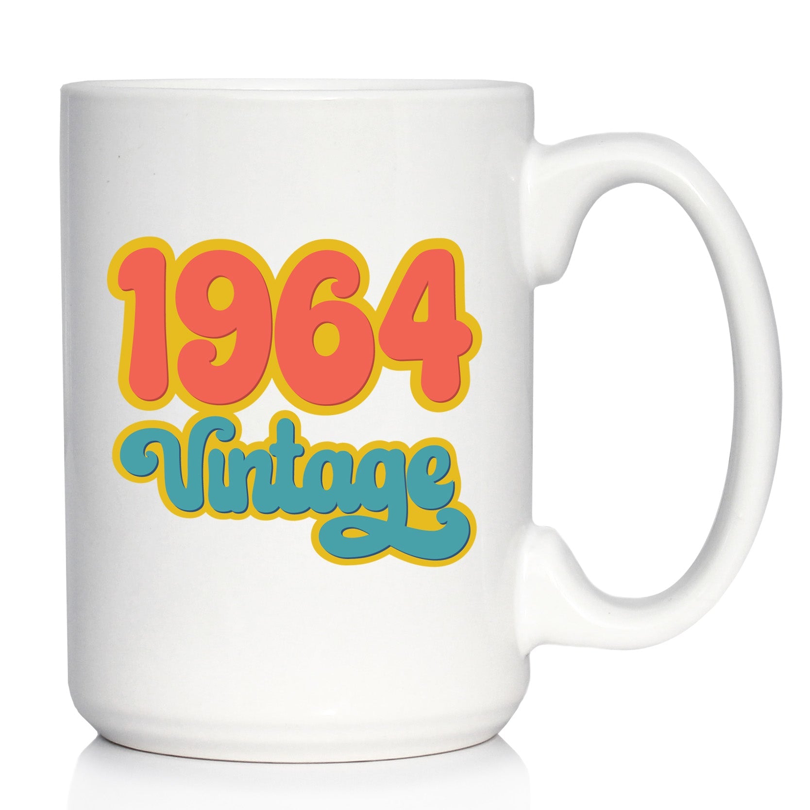 Vintage 1964 - Fun 61st Birthday Coffee Mug Gifts for Men & Women Turning 61 - Retro Coffee Cups