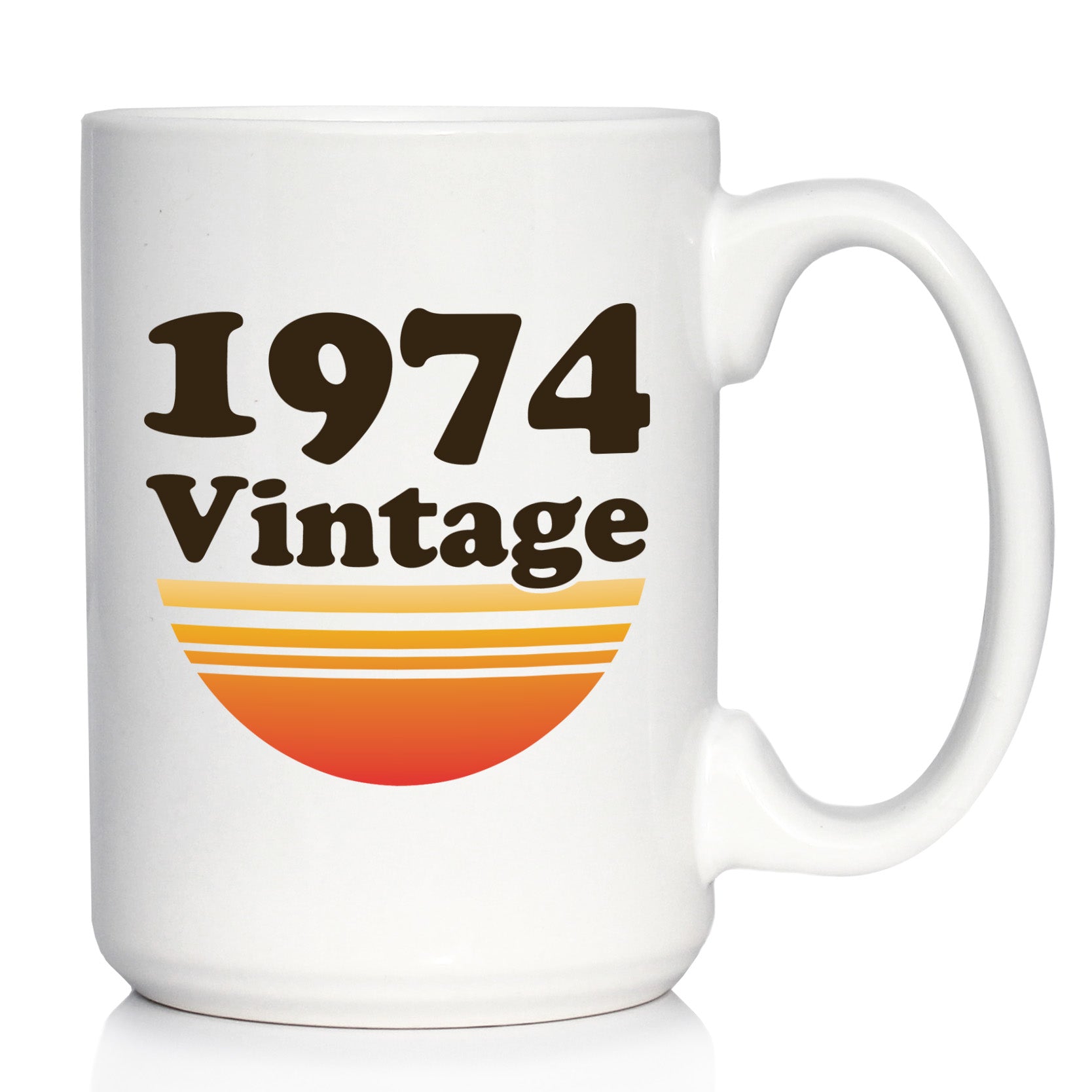 Vintage 1974 - Fun 51st Birthday Coffee Mug Gifts for Men & Women Turning 51 - Retro Coffee Cups