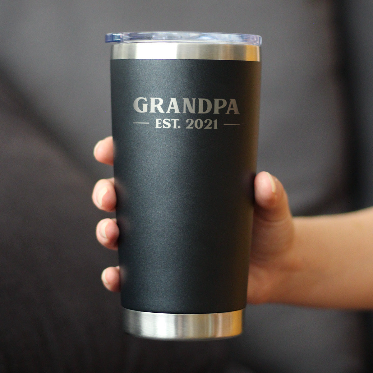 Grandpa est. 2021 - Bold - 20 oz Coffee Tumbler