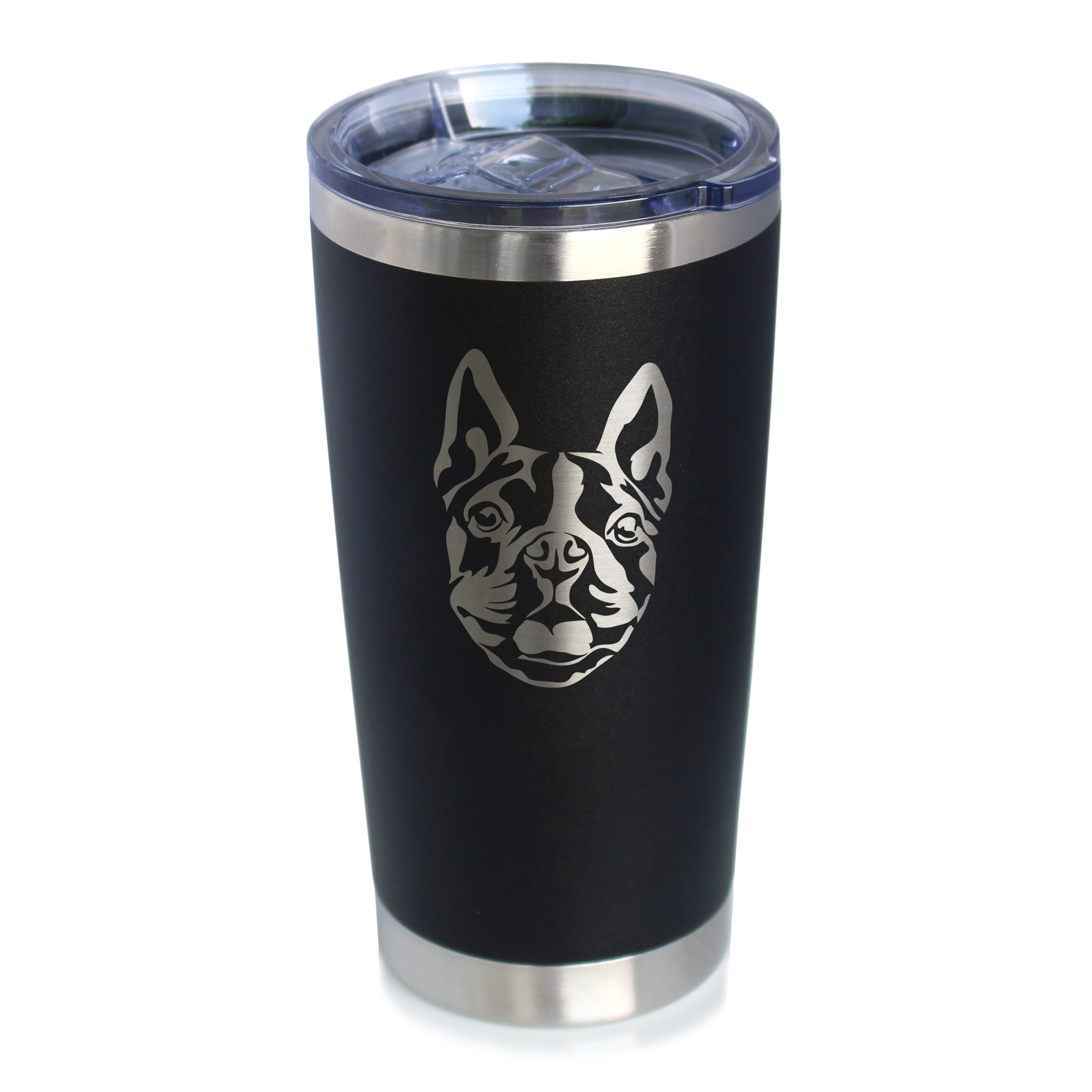 Boston Terrier Face - 20 oz Coffee Tumbler