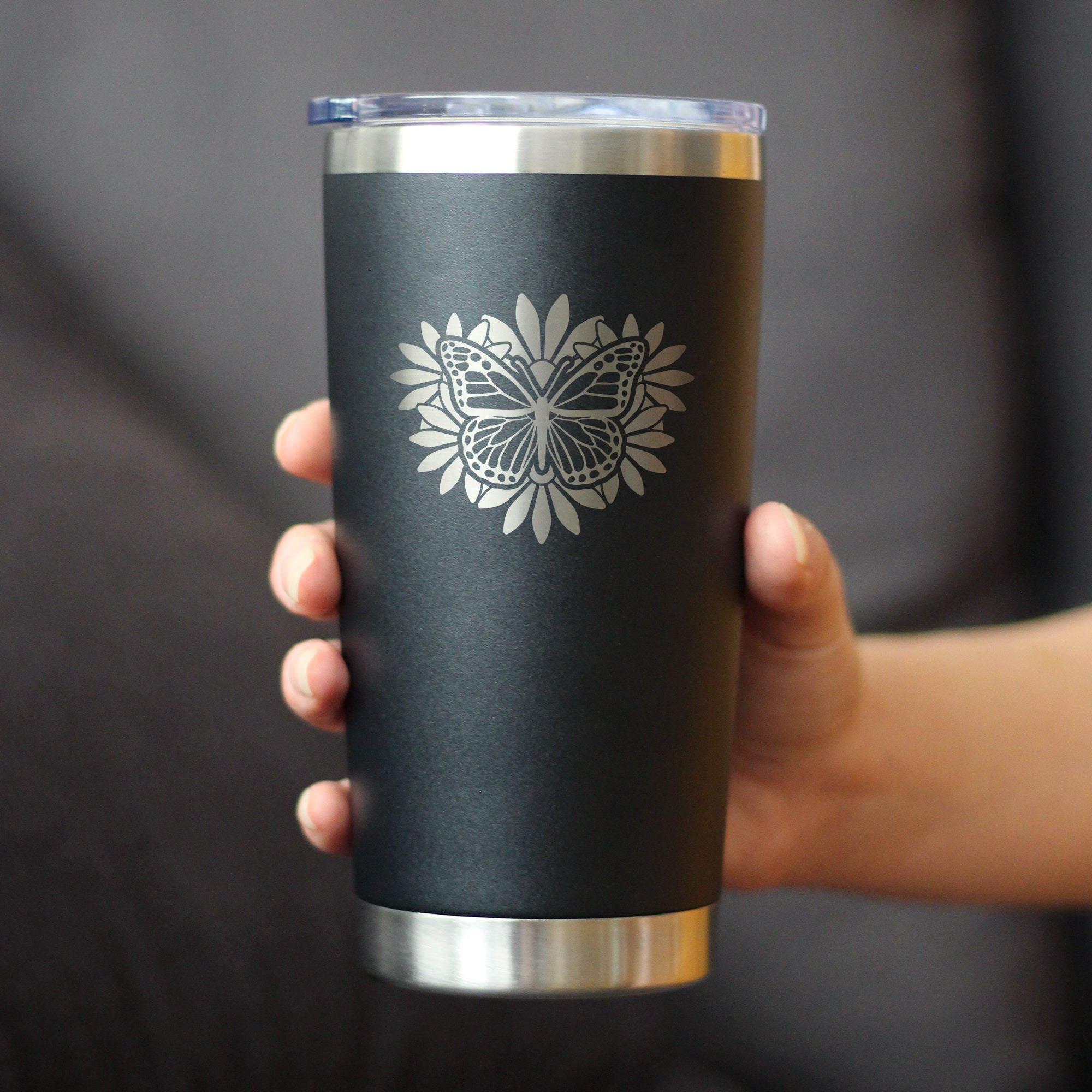 Butterfly - 20 oz Coffee Tumbler