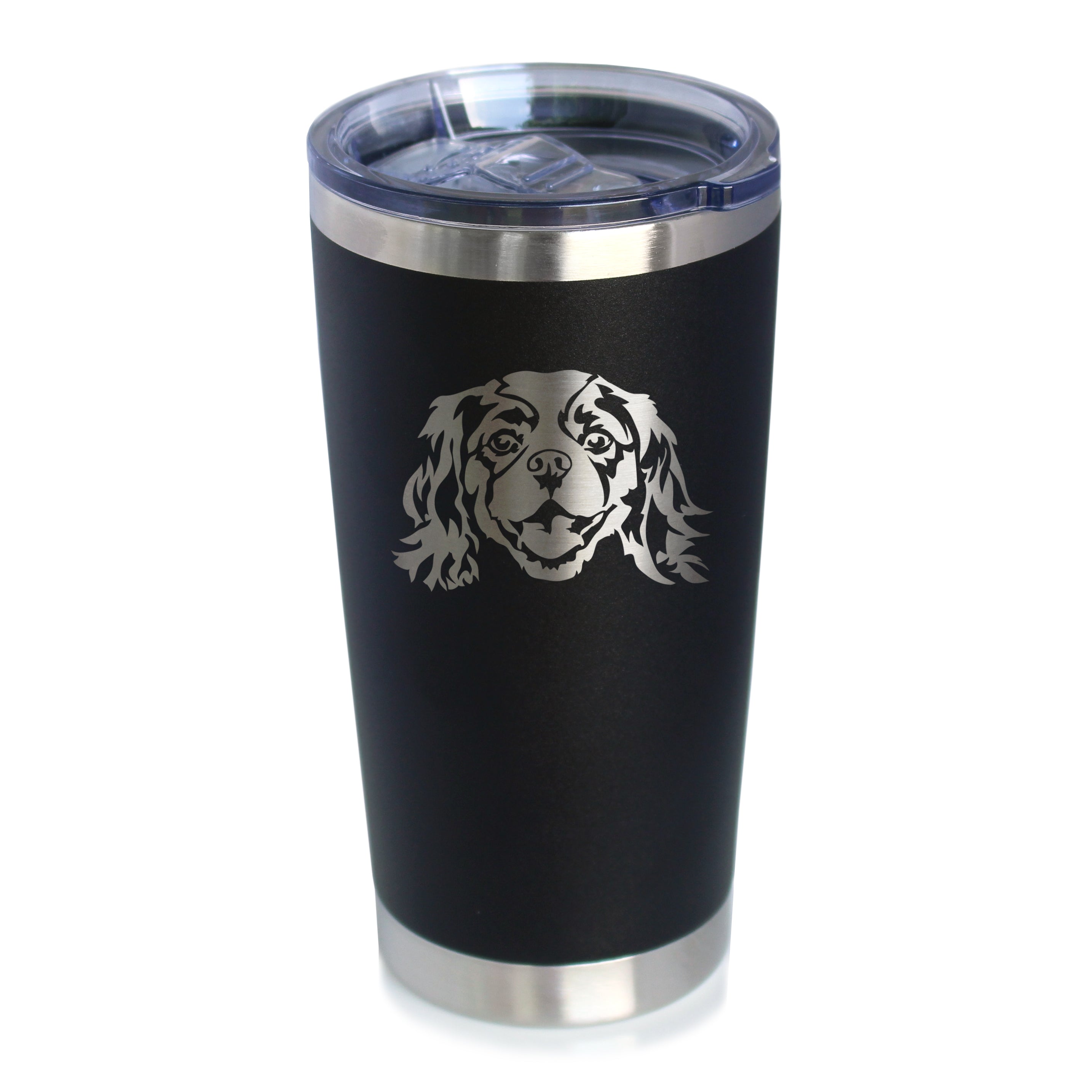 Cavalier King Charles Spaniel Face - 20 oz Coffee Tumbler