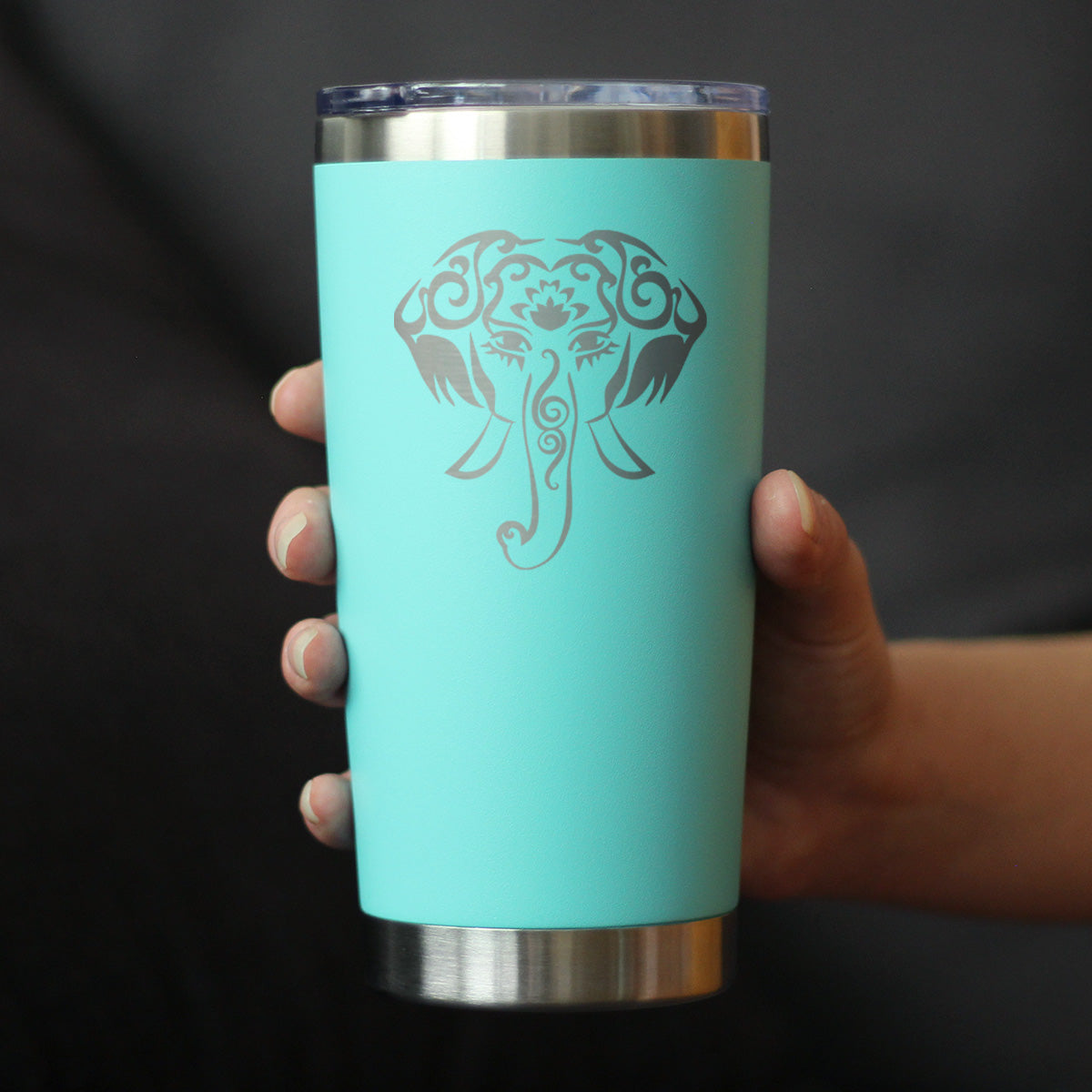 Elephant Boho - 20 oz Coffee Tumbler