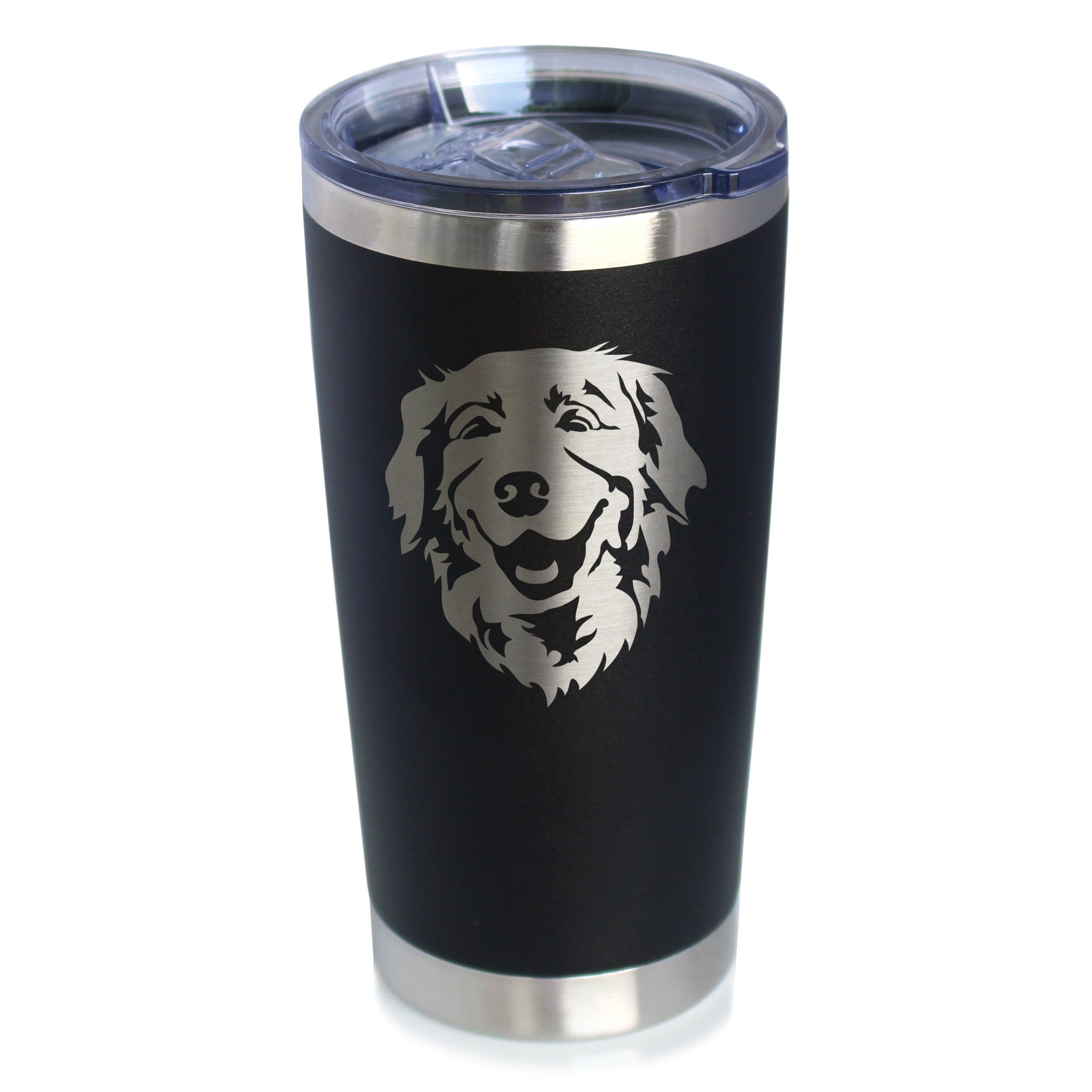 NEW Golden Retriever Face - 20oz Coffee Tumbler