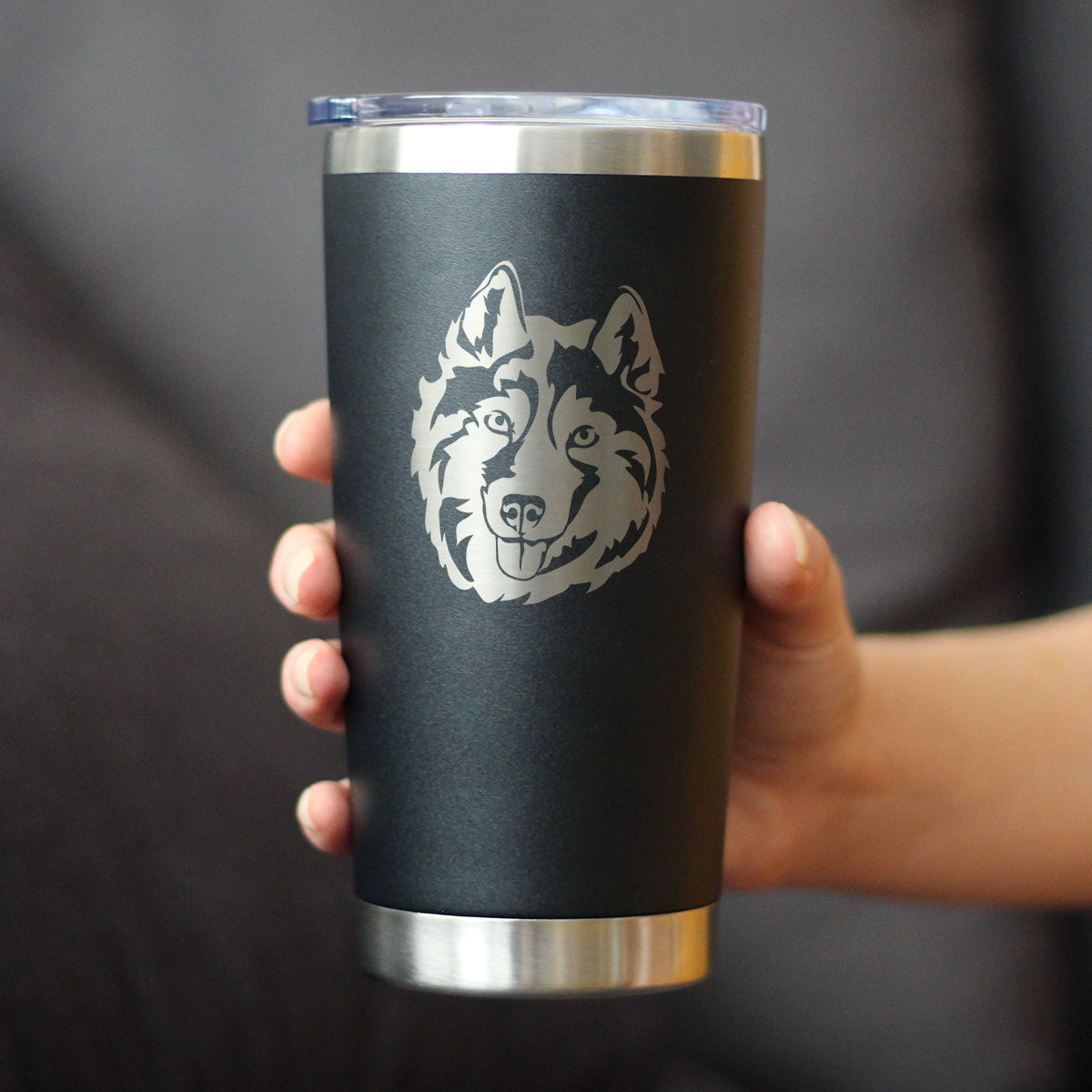 Siberian Husky Face - 20 oz Coffee Tumbler