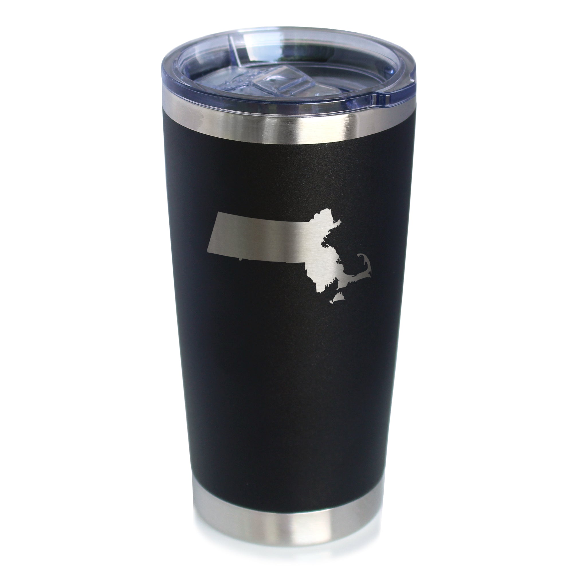 Massachusetts State Outline - 20 oz Coffee Tumbler