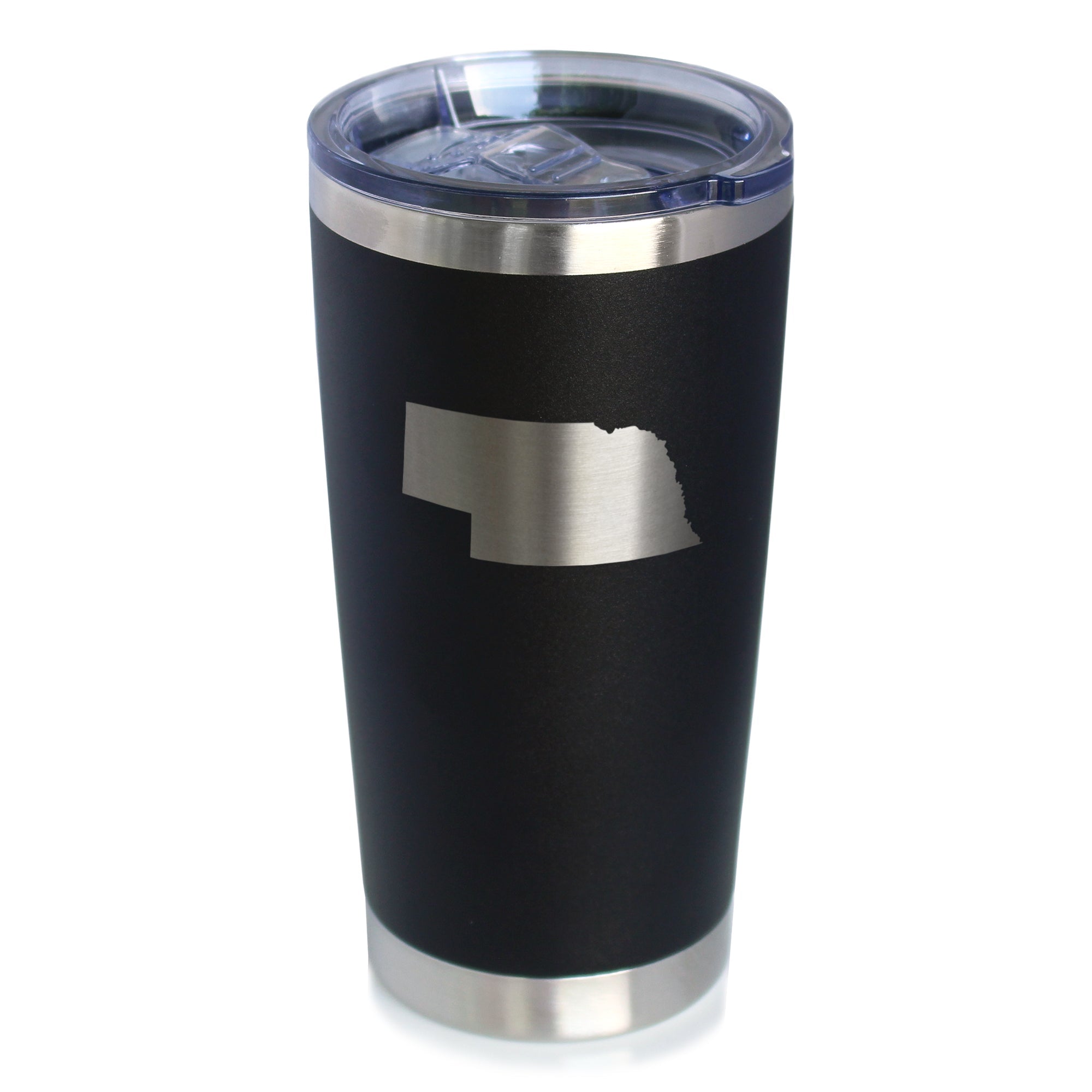 Nebraska State Outline - 20 oz Coffee Tumbler