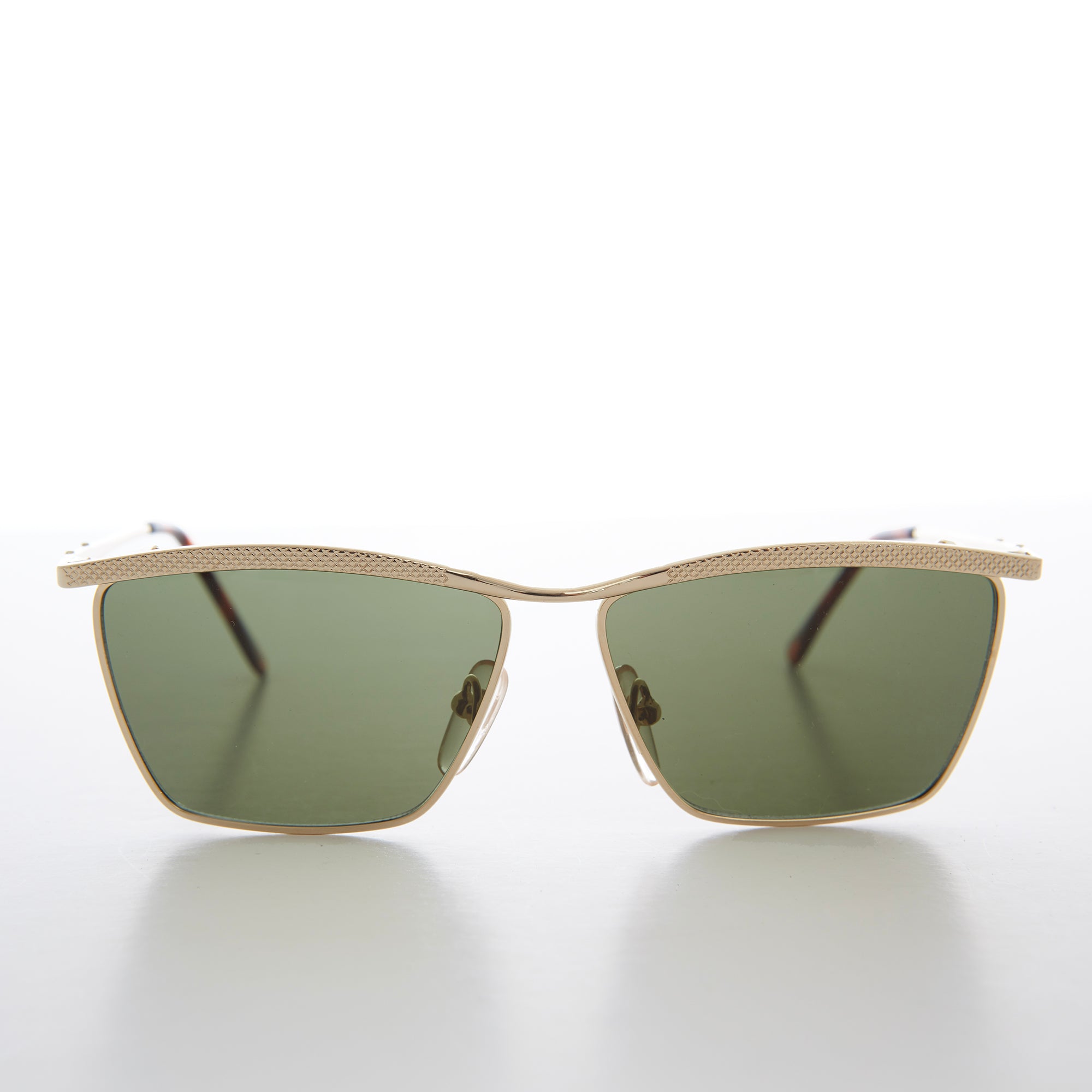 Gold Square Unisex Vintage Sunglasses - Cypher