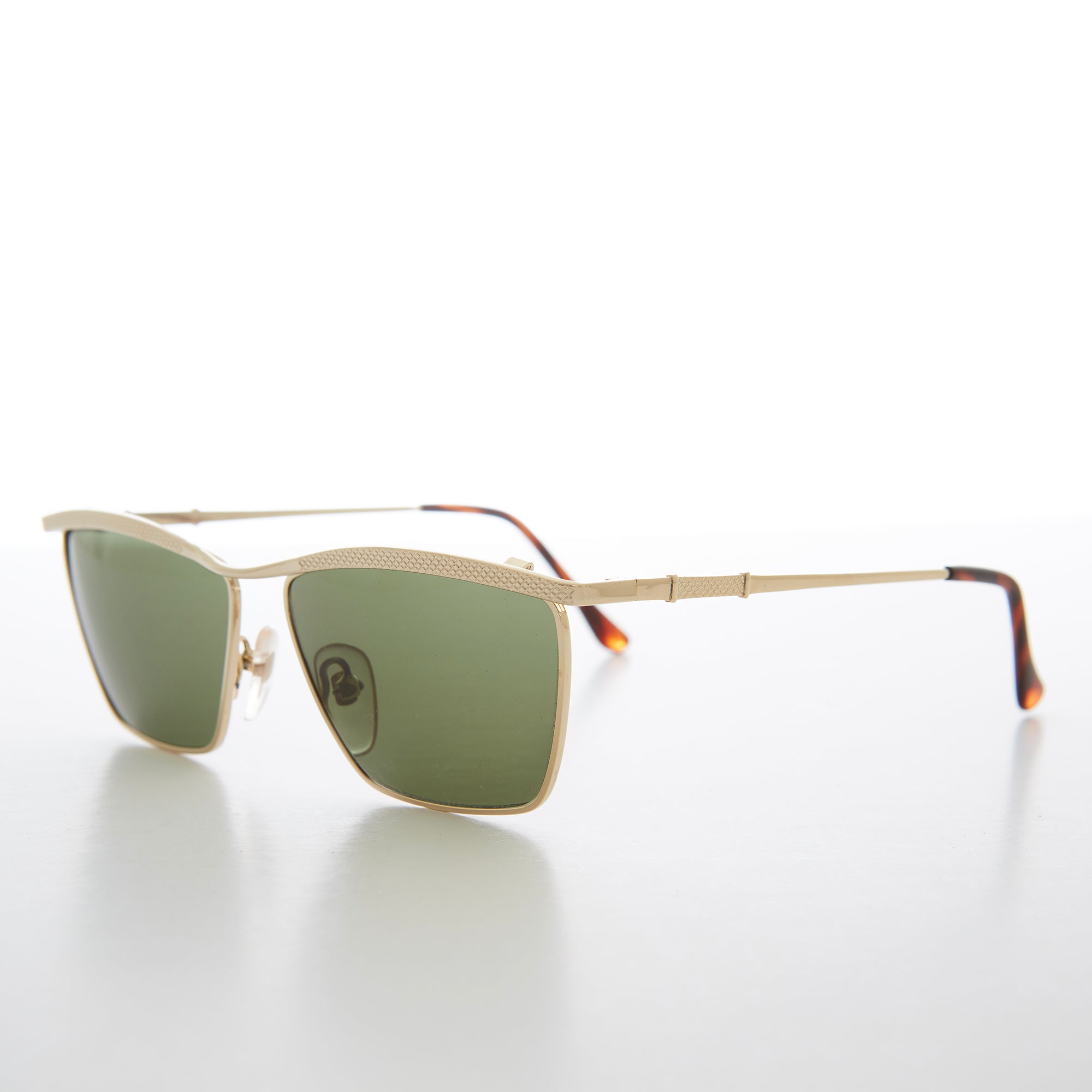 Gold Square Unisex Vintage Sunglasses - Cypher