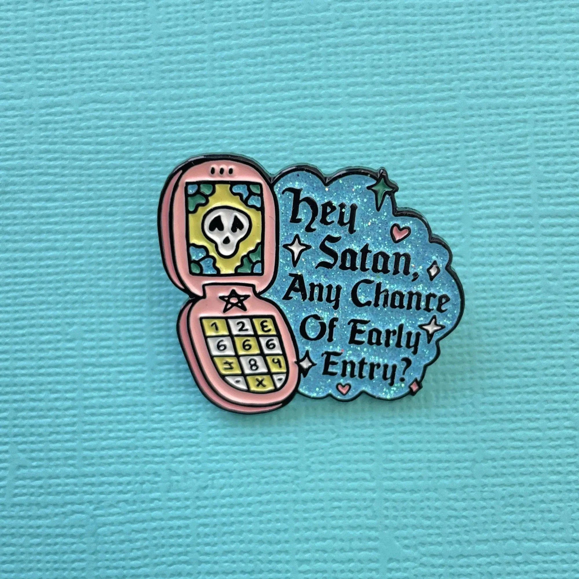 Call To Satan Hard Enamel Pin