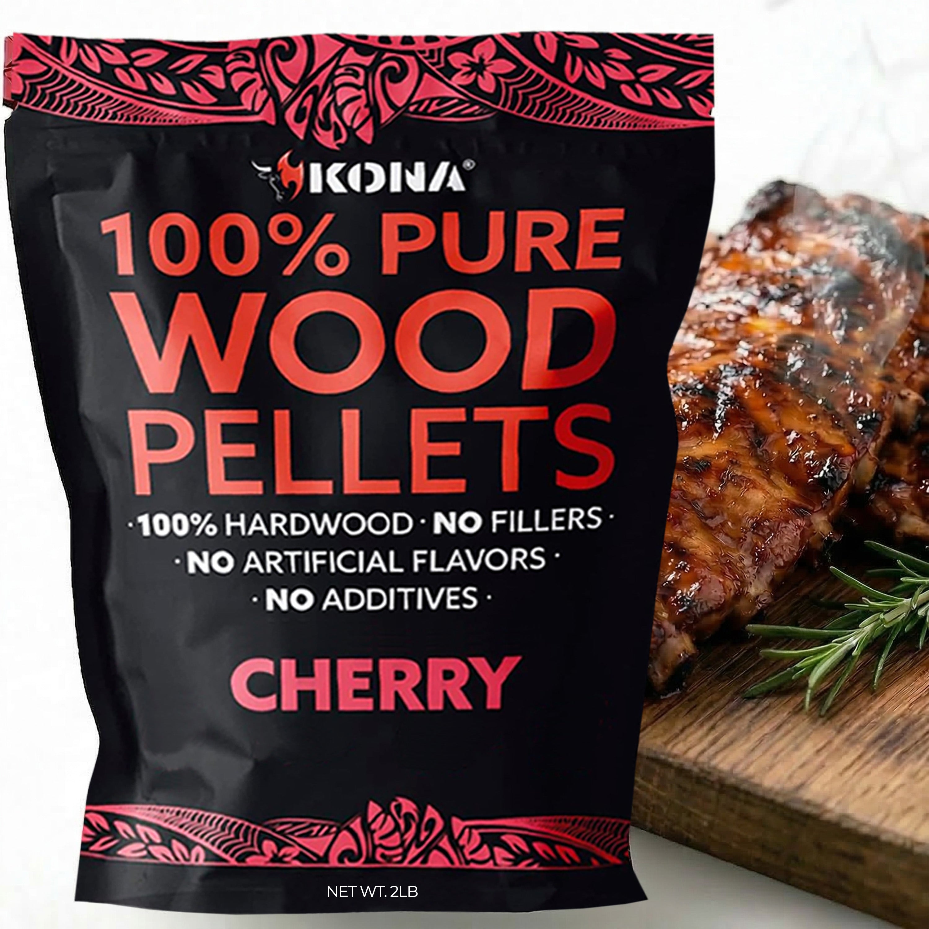 Kona 100% Cherry Wood Smoker Pellets for Ninja Woodfire & Smokers