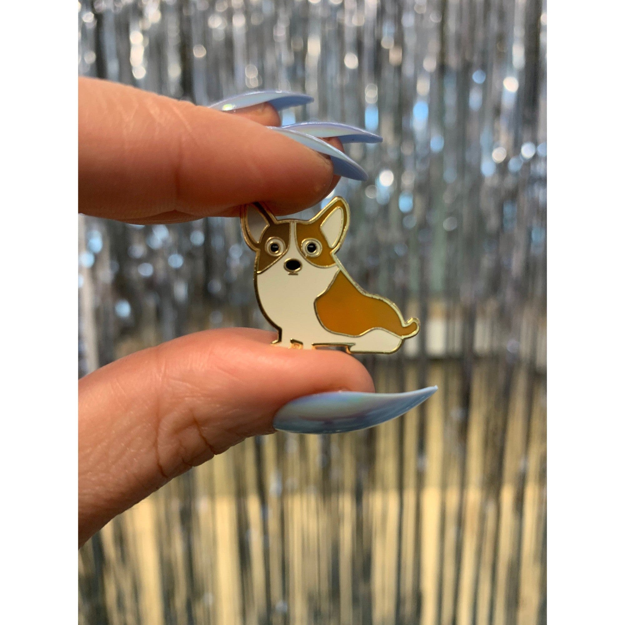 Corgi Wigglebutts Make Me Nuts Enamel Pin On Gift Card