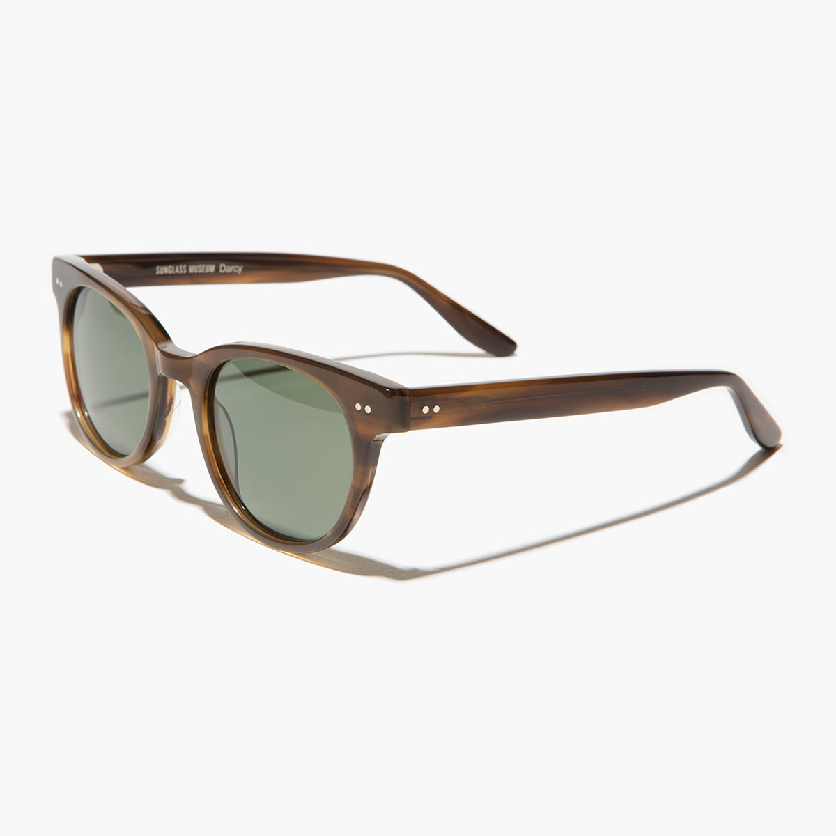 Round Hipster Sunglass with Polarized Lens - Darcy