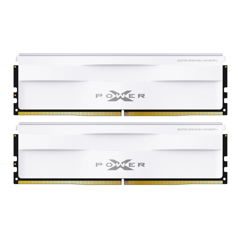 Silicon Power Zenith Gaming DDR5 6000MHz (PC5-48000) CL30 32GB(16GBx2)-64GB(32GBx2) Dual Pack 1.35V Desktop Unbuffered DIMM [White]