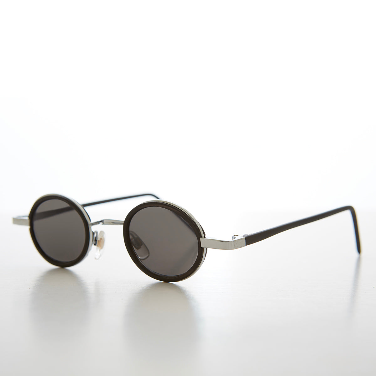 Tiny Oval Indie Futuristic Sunglasses - Weldon