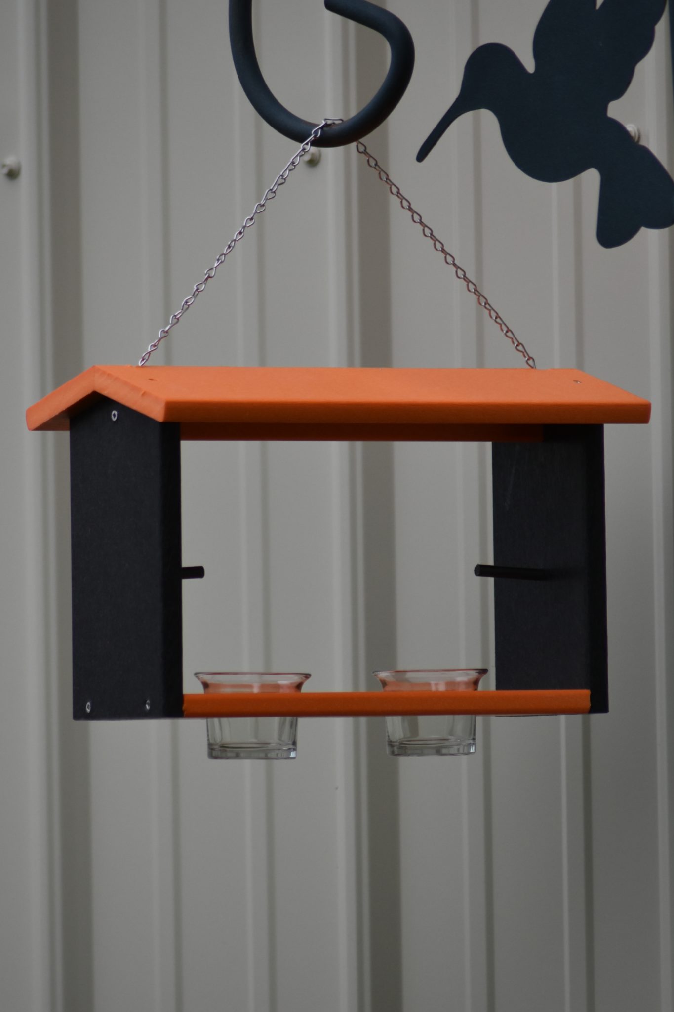 Poly Oriole Double Bird Feeder, Nectar, Jelly and Orange Feeder