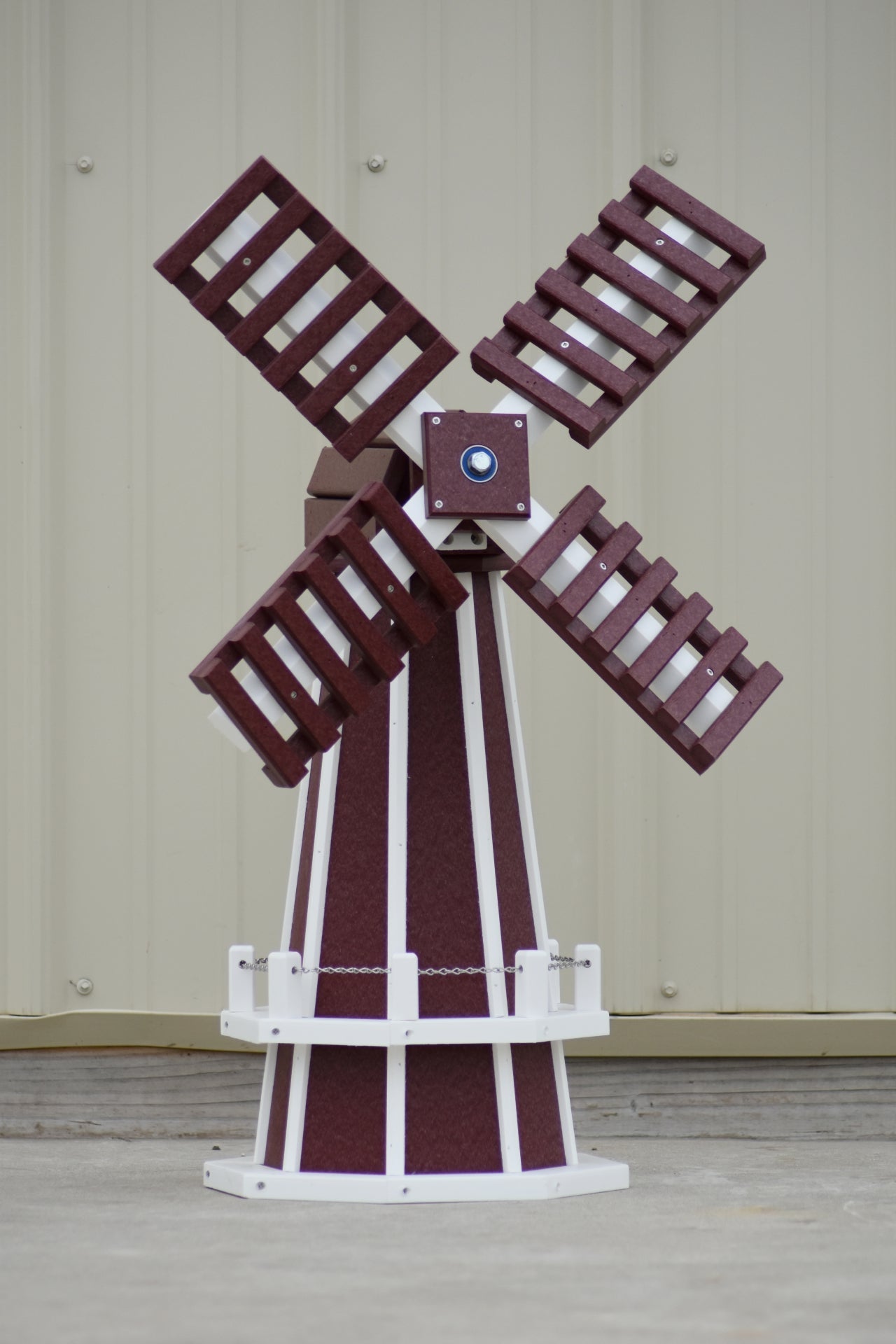 30" Octagon Poly Dutch Windmill (Cherry/white trim)