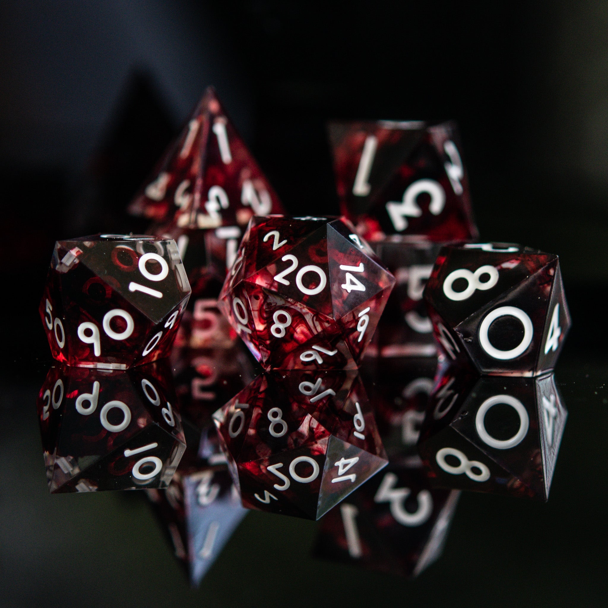 Bloodbath Sharp-Edged Resin Dice Set 'PRE-ORDER | SPRING EVENT DEAL'