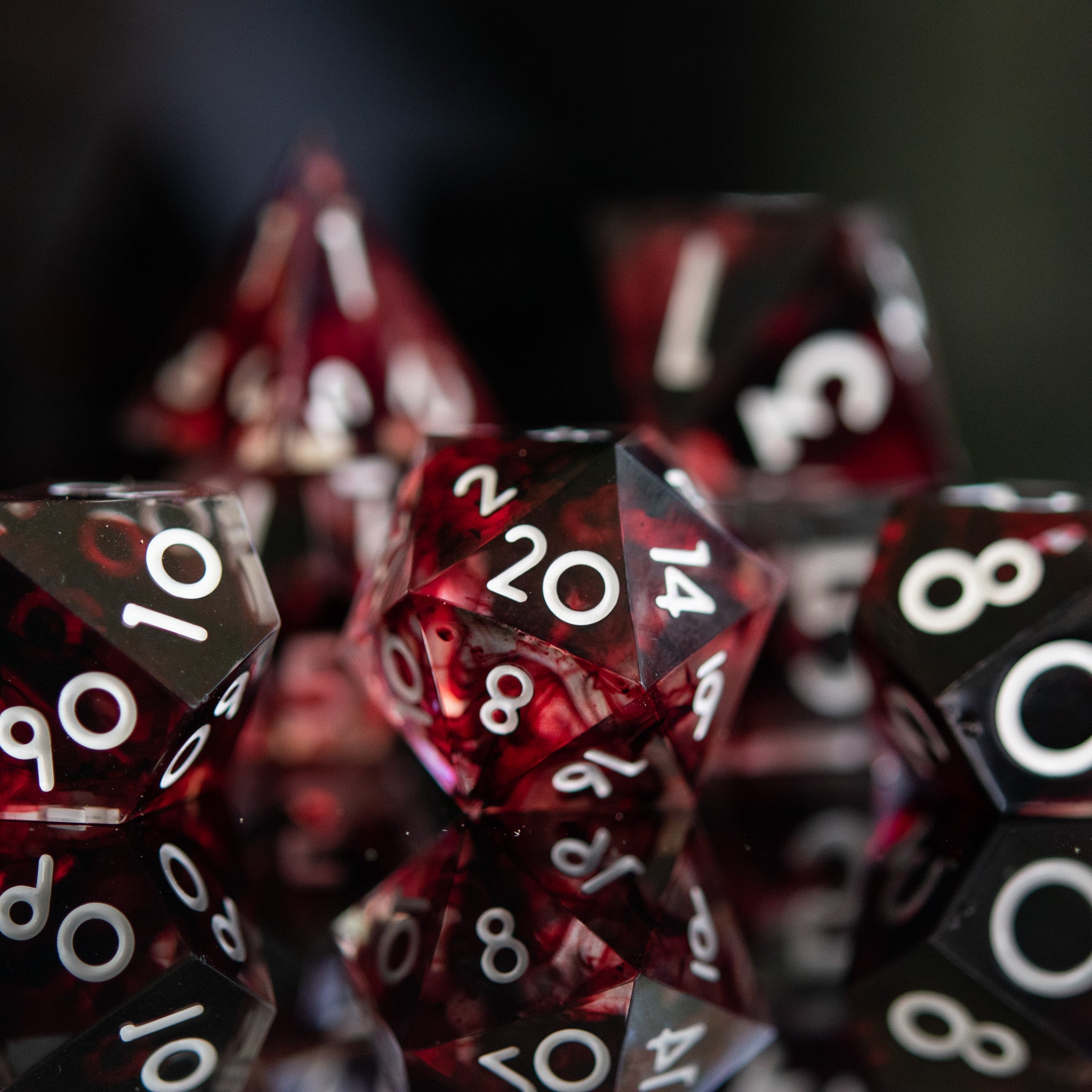 Bloodbath Sharp-Edged Resin Dice Set 'PRE-ORDER | SPRING EVENT DEAL'