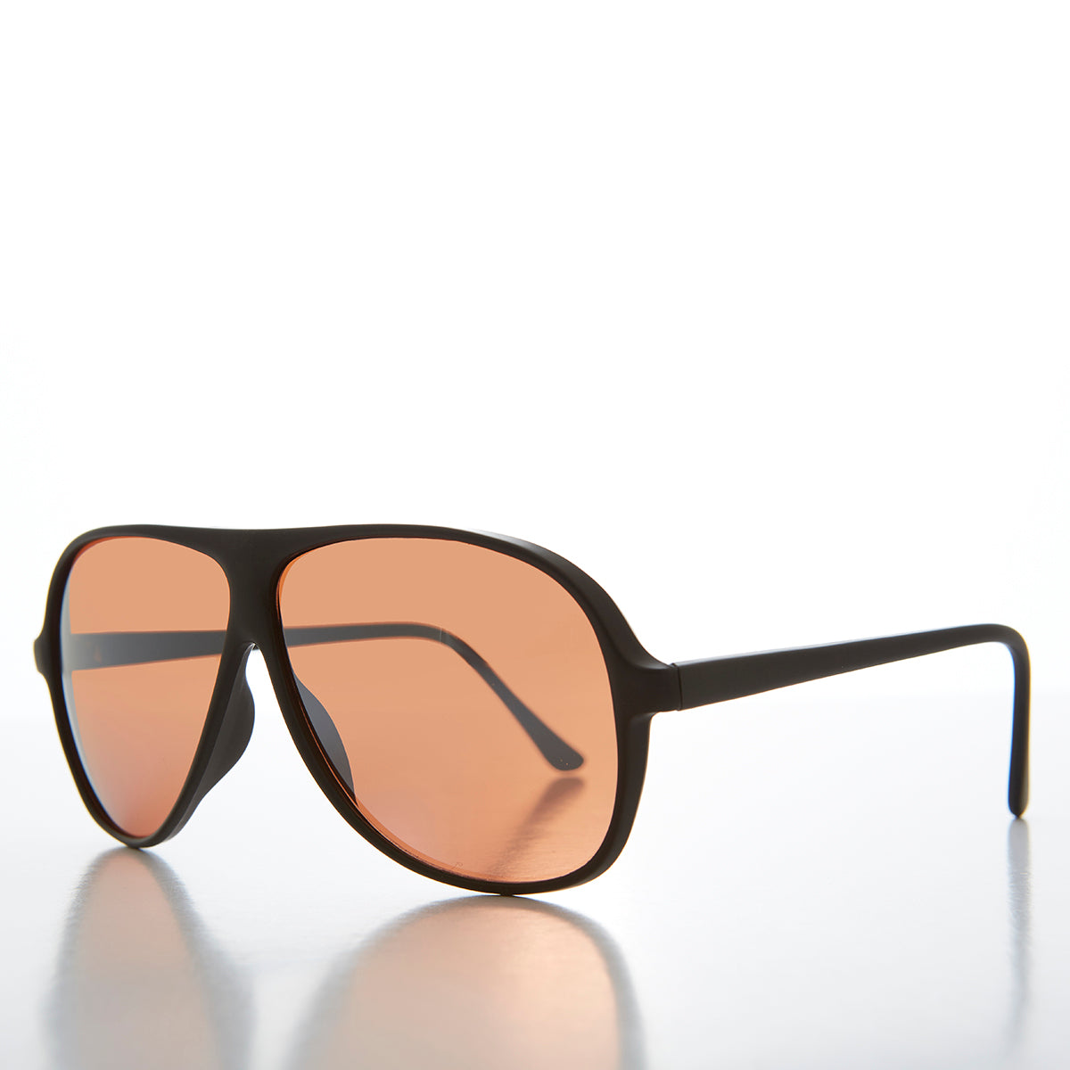 Perfect Black Aviator with Copper Driving Lens - Dudley