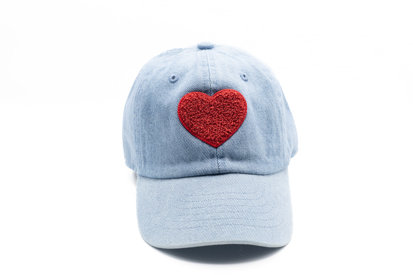 Denim Terry Heart Hat