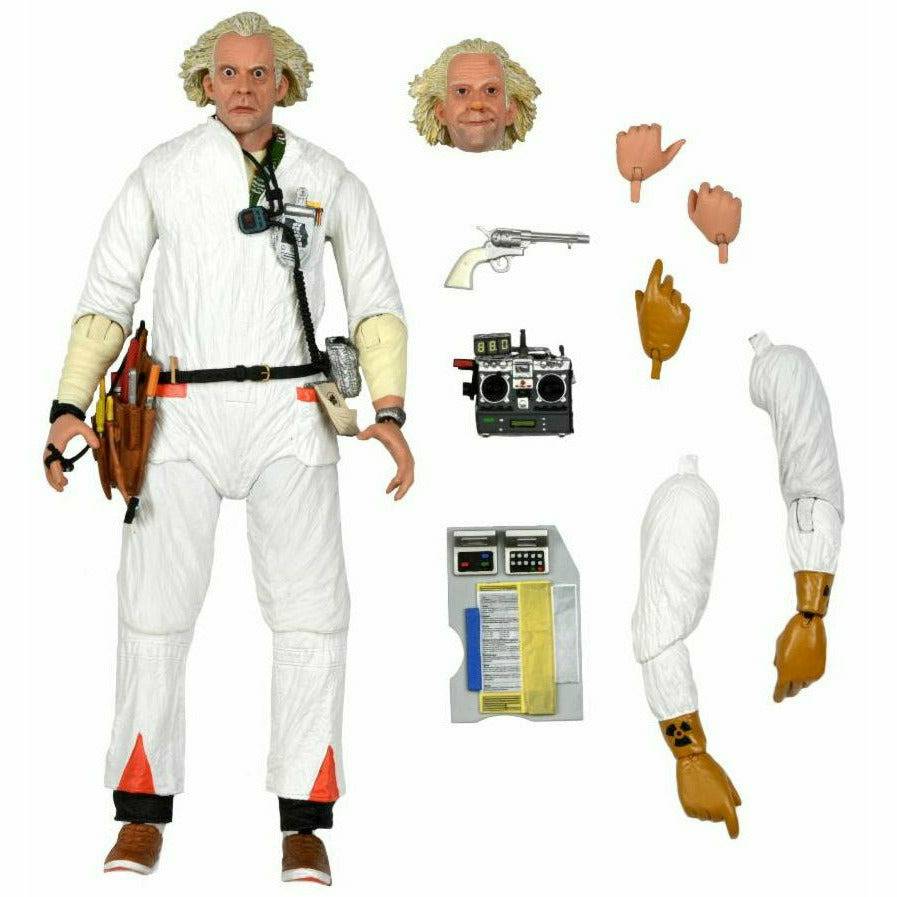 NECA Back to the Future 7" Scale Action Figure - Ultimate Doc Brown (1985 "Hazmat Suit")