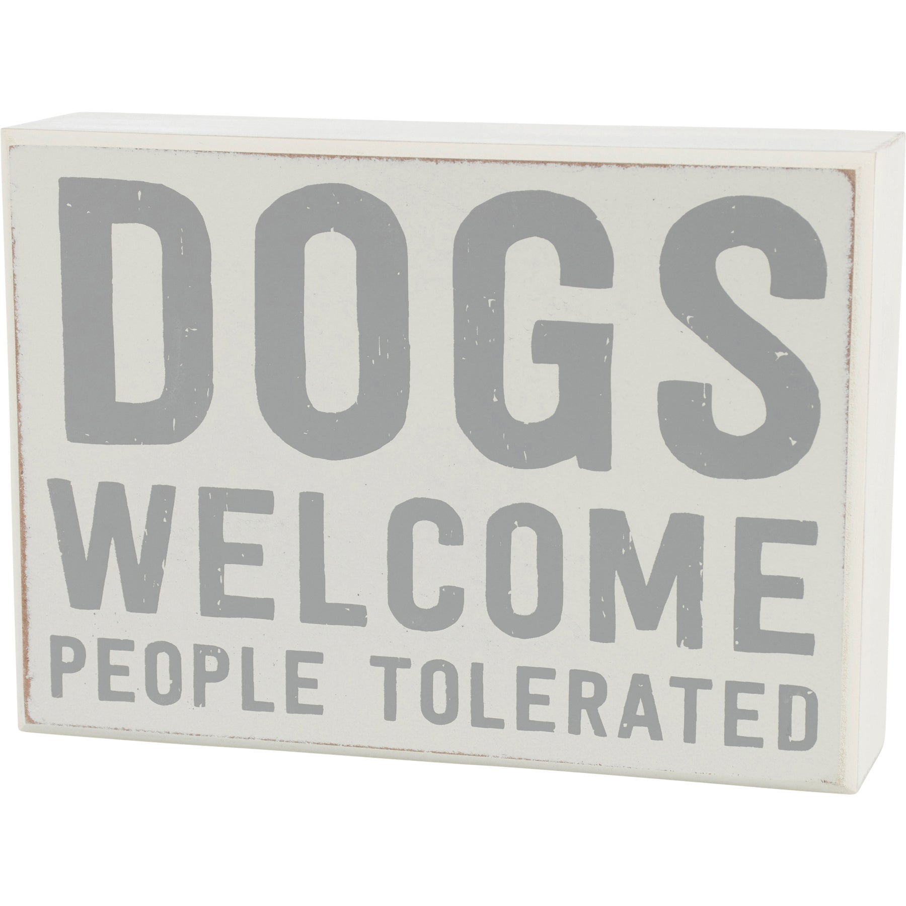 Dogs Welcome Box Sign And Dish Towel Set | Giftable