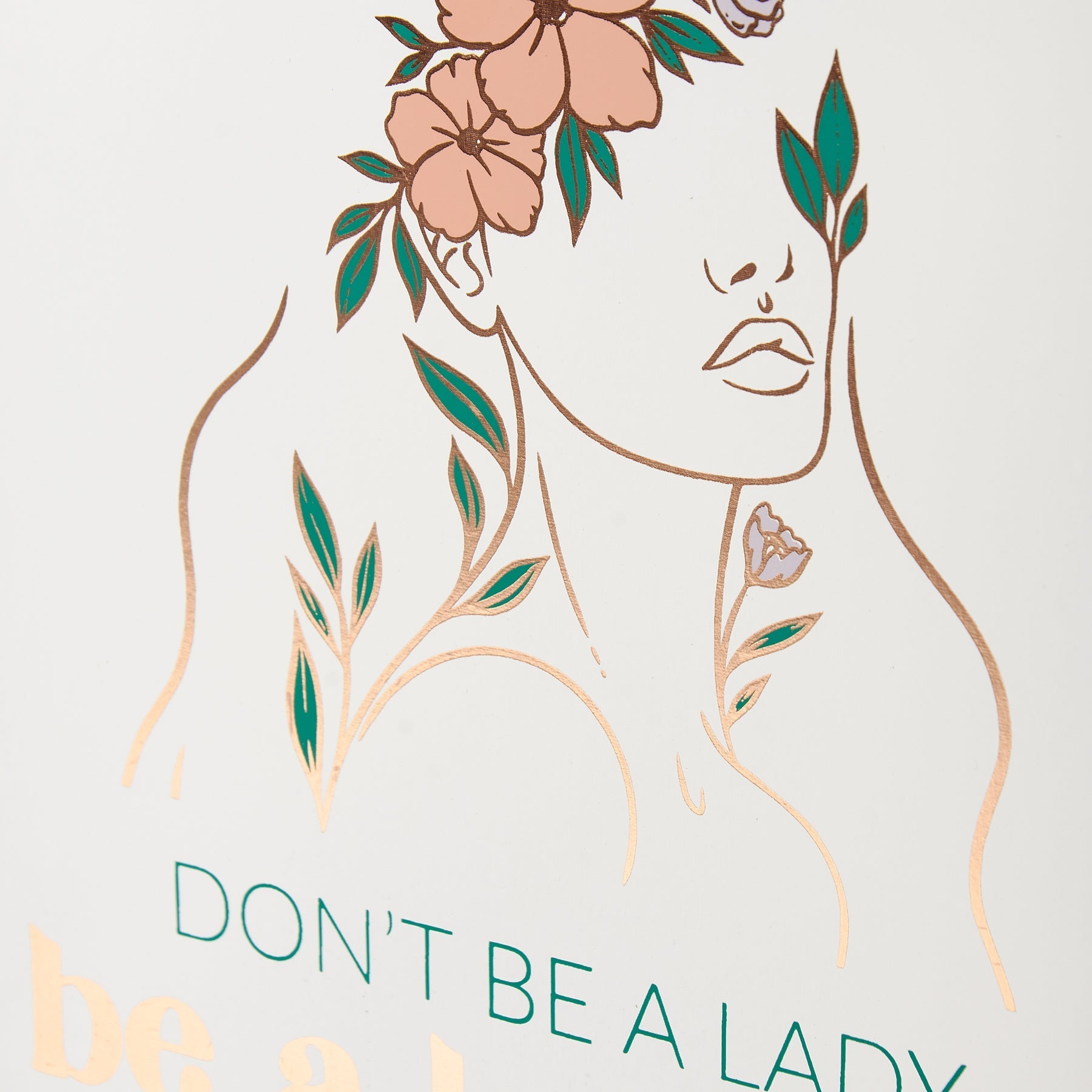 Don't Be A Lady Be A Legend Box Sign | Women's Empowerment Wooden Wall Desk Decor | 7" x 8"