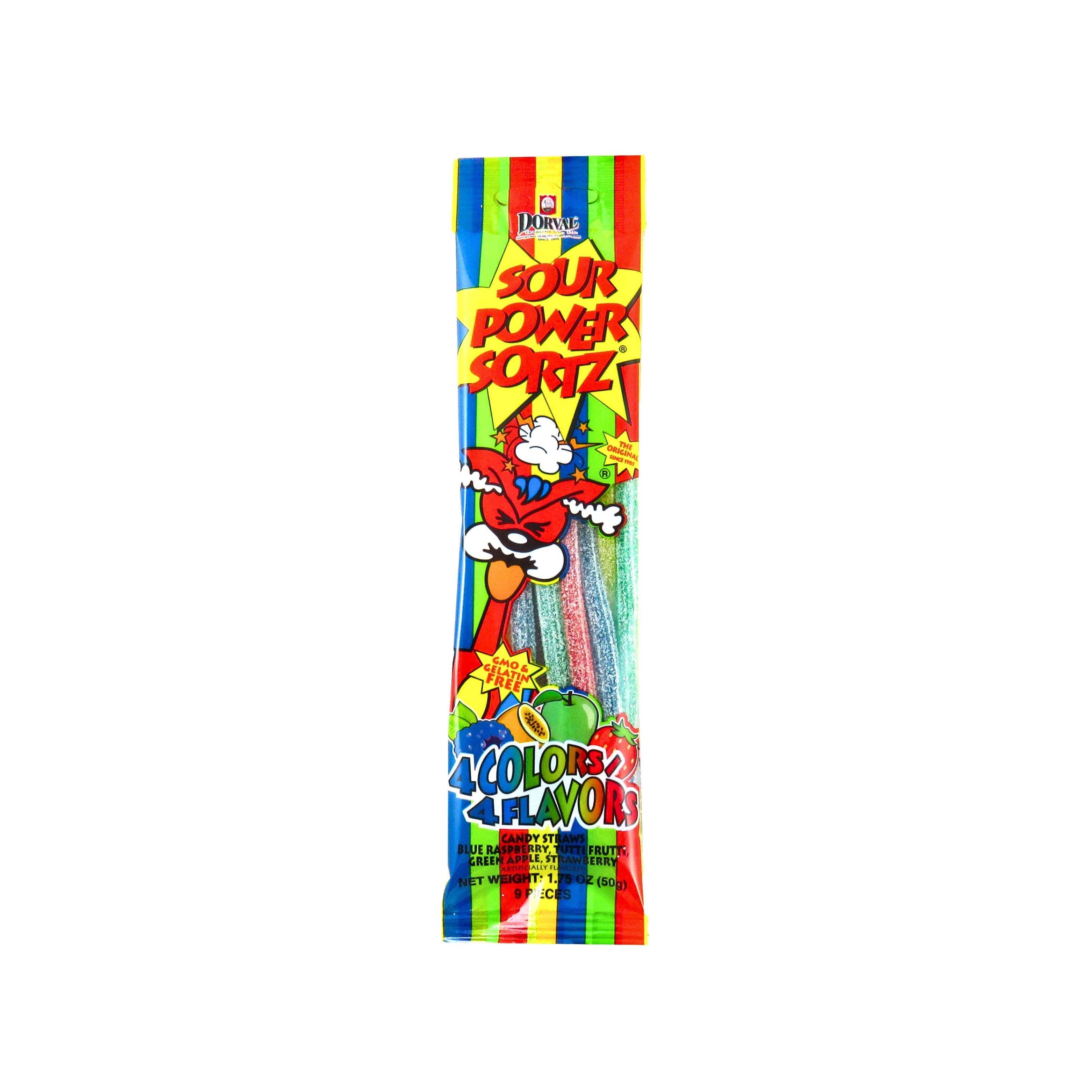 Dorval Sour Power Candy Straws Sortz (Netherlands)