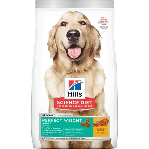 Hill's Science Diet Adult Perfect Weight Dry Dog Food, Chicken Recipe